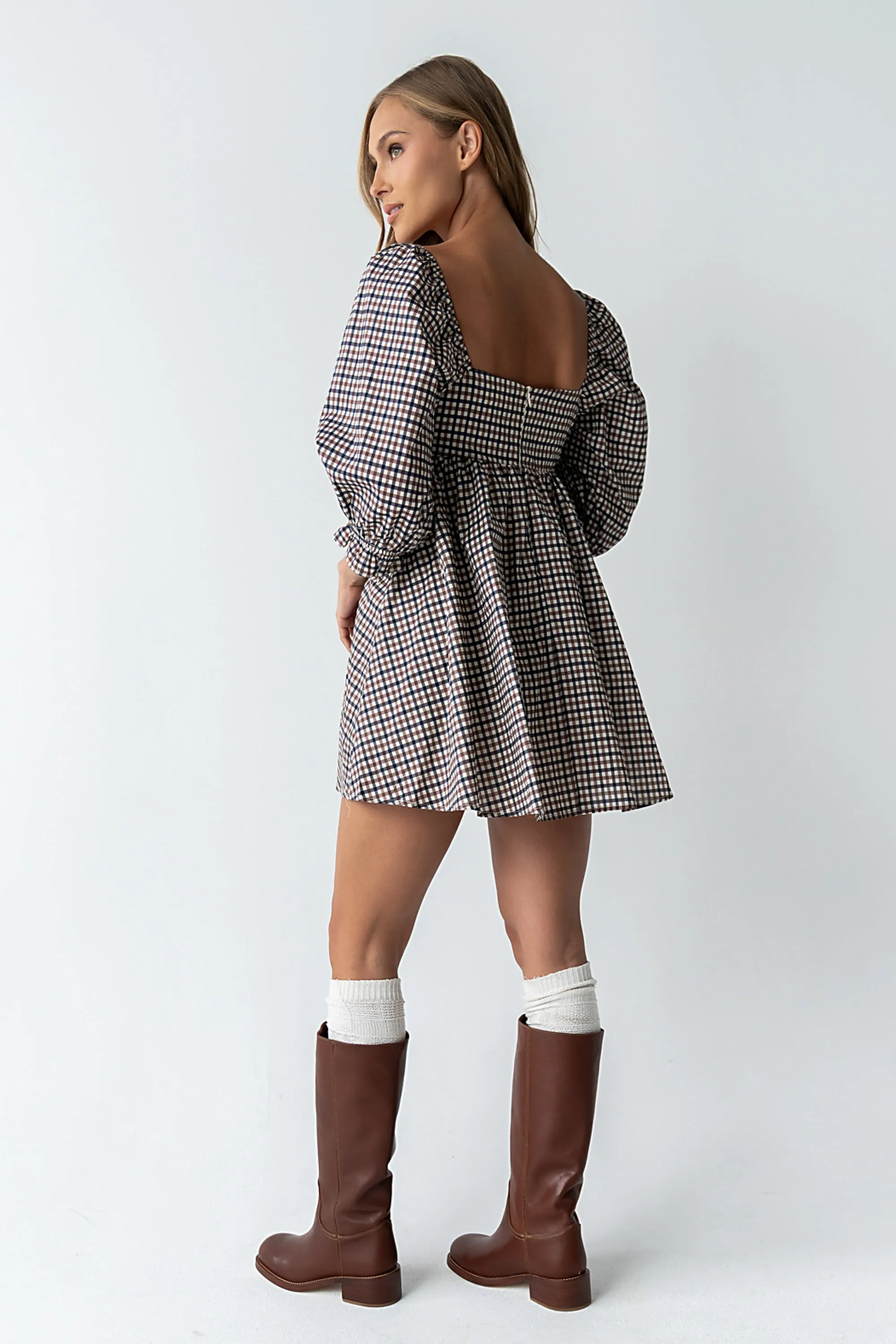 Wren Gingham Mini Dress sold by bohme product image thumbnail 2