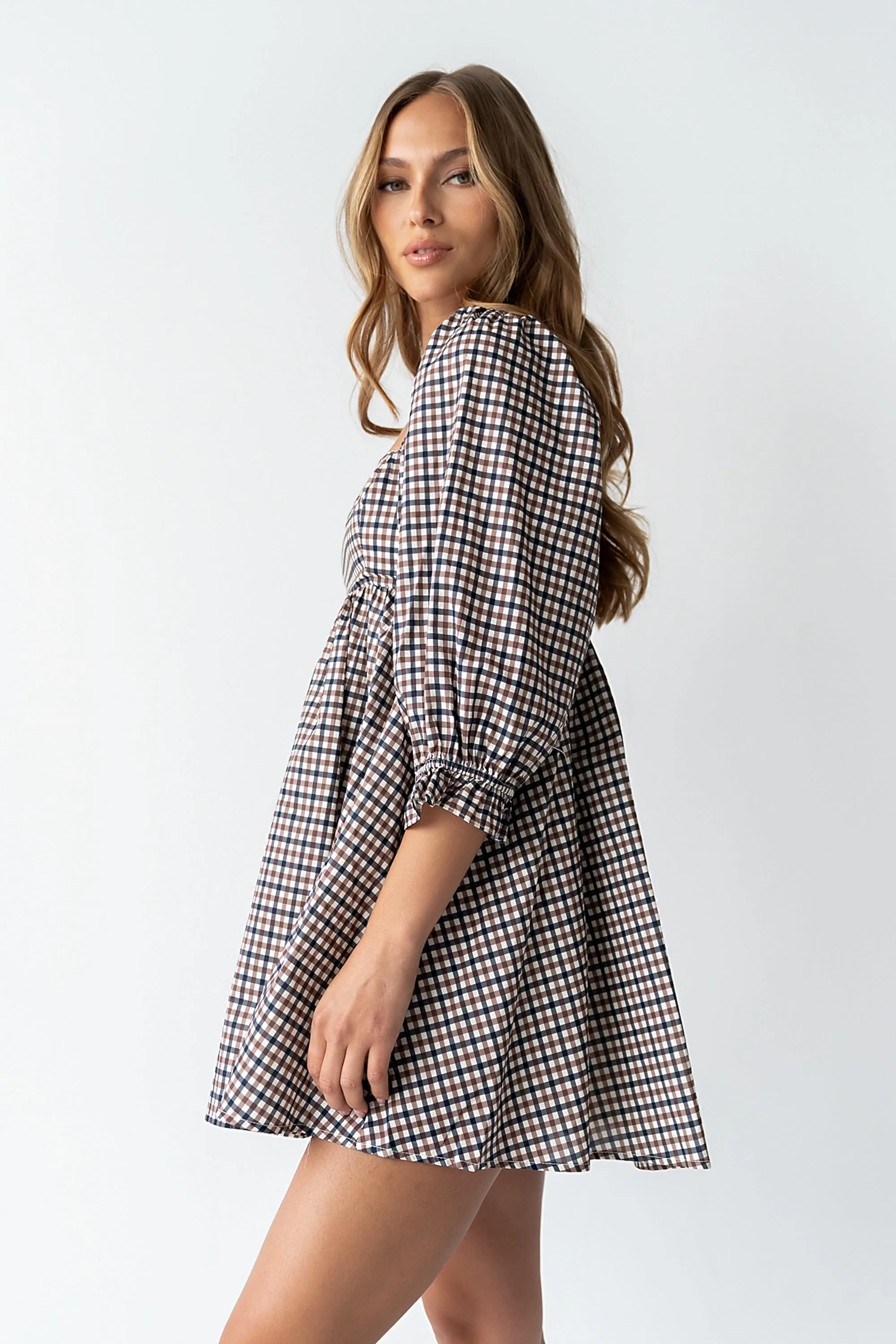 Wren Gingham Mini Dress sold by bohme product image thumbnail 5