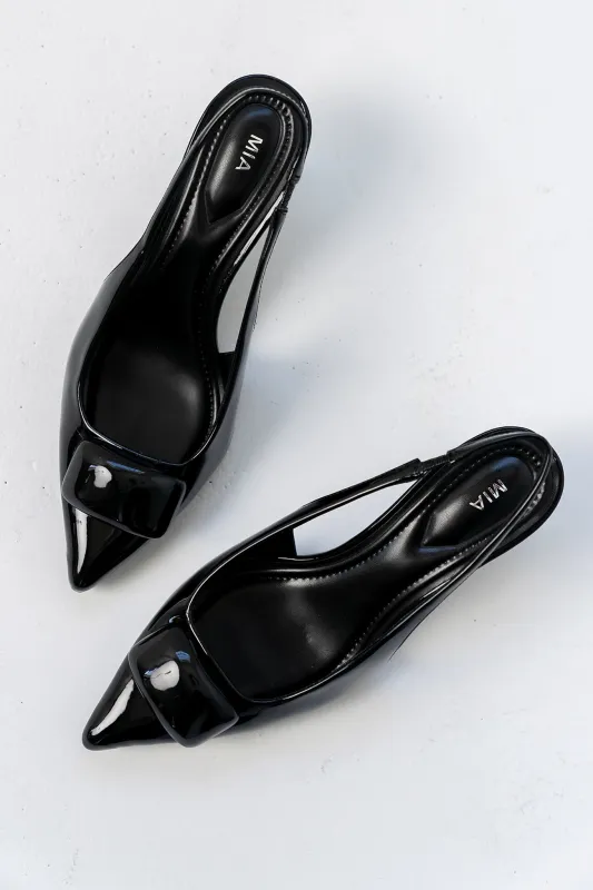 Nena Slingback Heels in Black sold by bohme