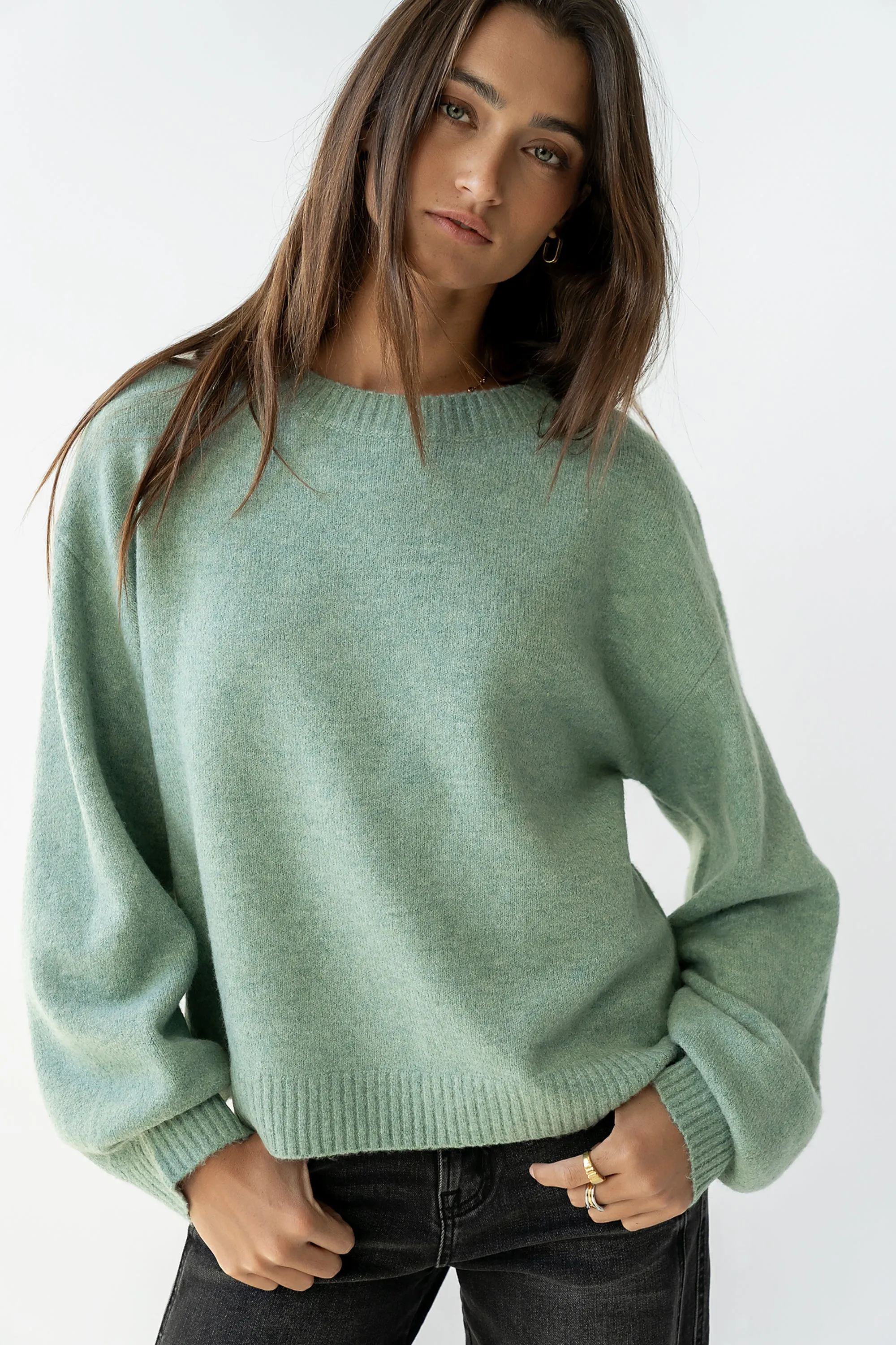 Josey Oversized Sweater in Light Blue - FINAL SALE sold by bohme product image thumbnail 2