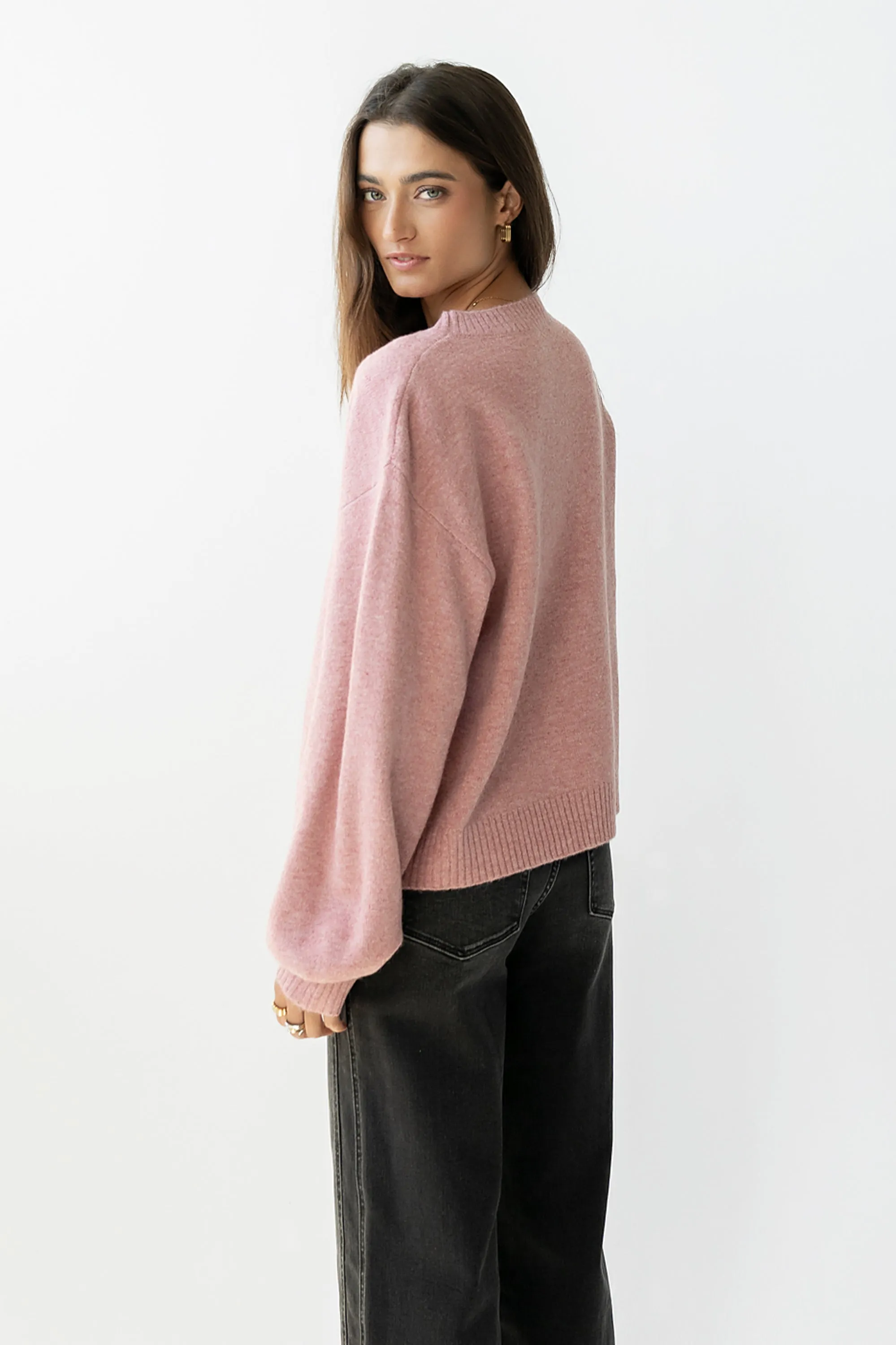 Josey Oversized Sweater in Pink sold by bohme product image thumbnail 3