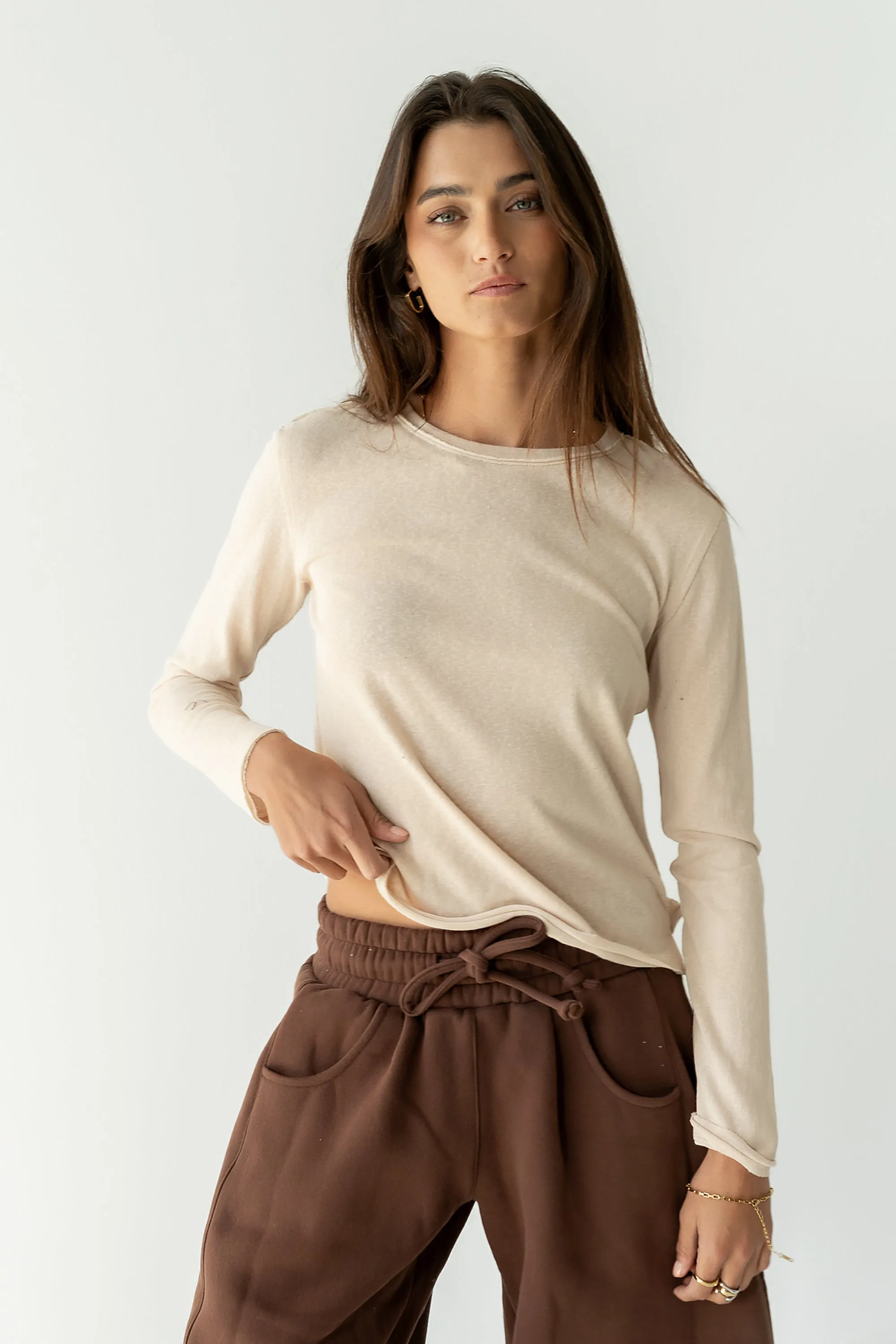 Janie Knit Top in Ivory sold by bohme