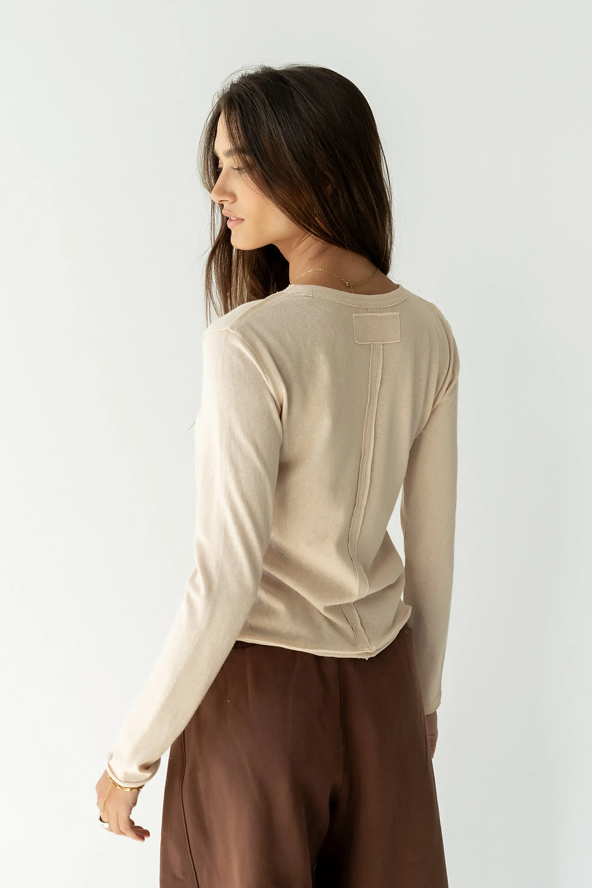 Janie Knit Top in Ivory sold by bohme product image thumbnail 2