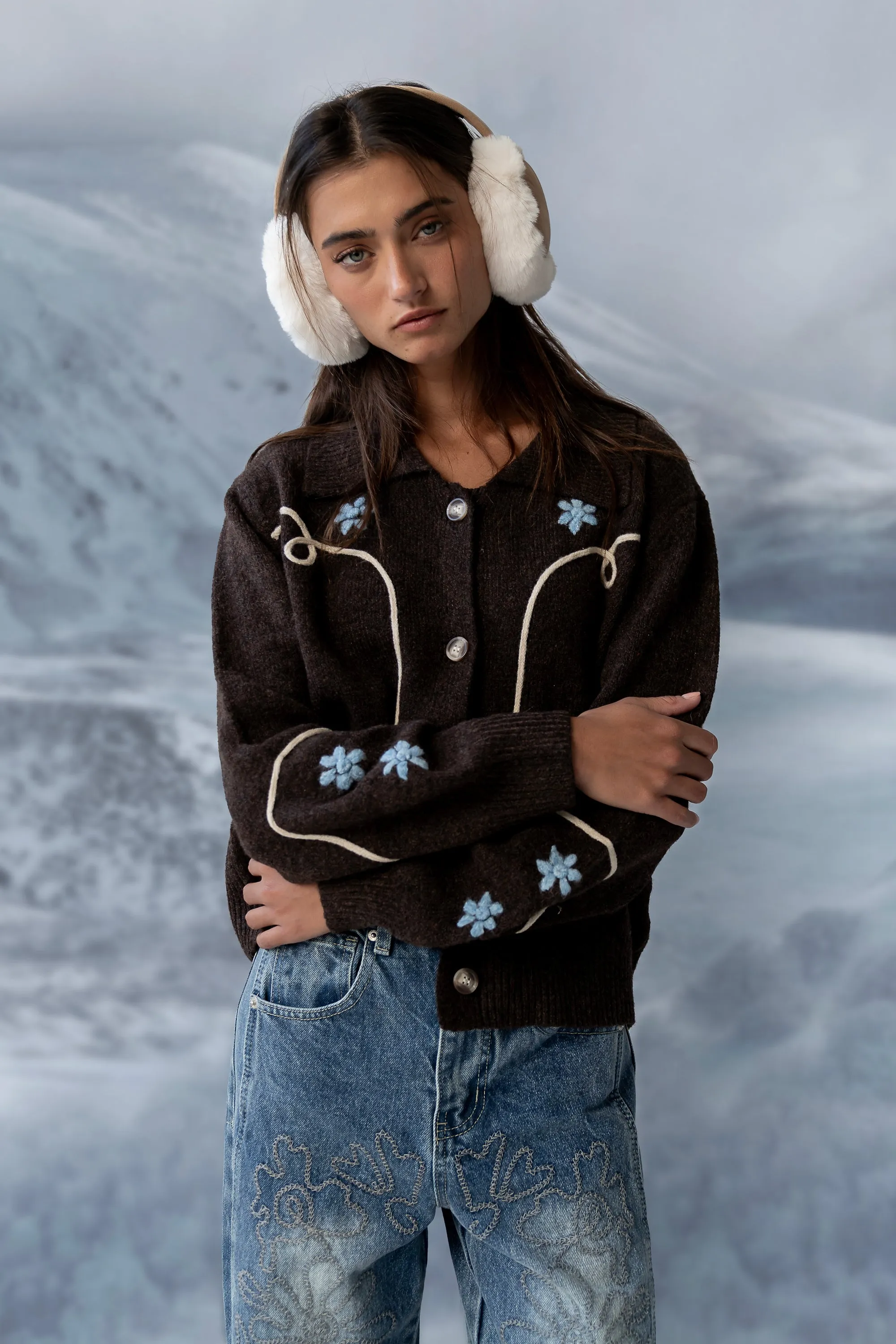 Ramero Embroidered Cardigan sold by bohme product image thumbnail 5