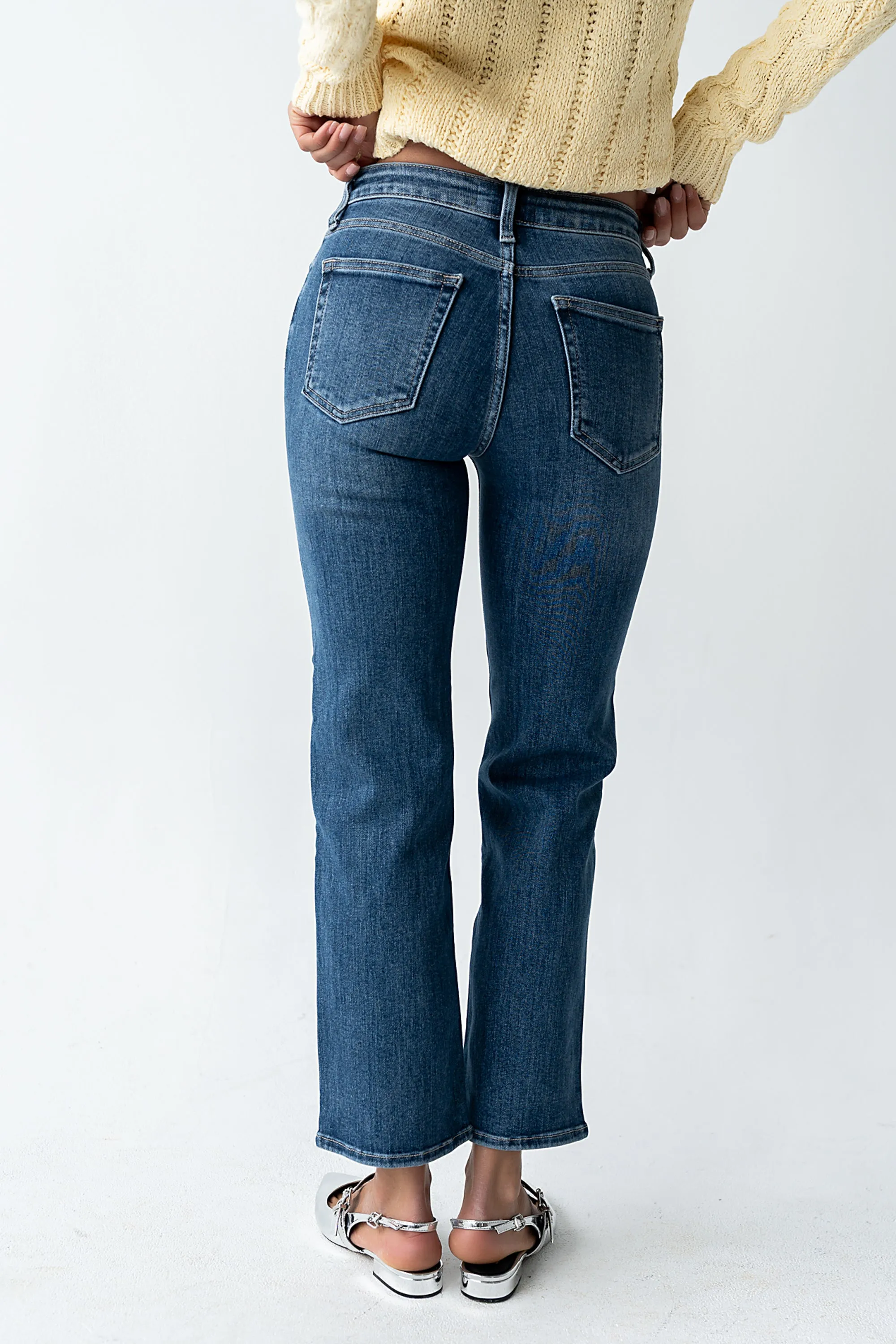 Amanda Straight Leg Jeans in Dark Wash sold by bohme product image thumbnail 3