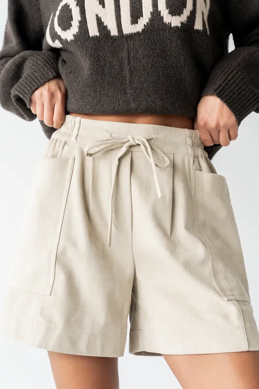 Rustin Suede Shorts sold by bohme