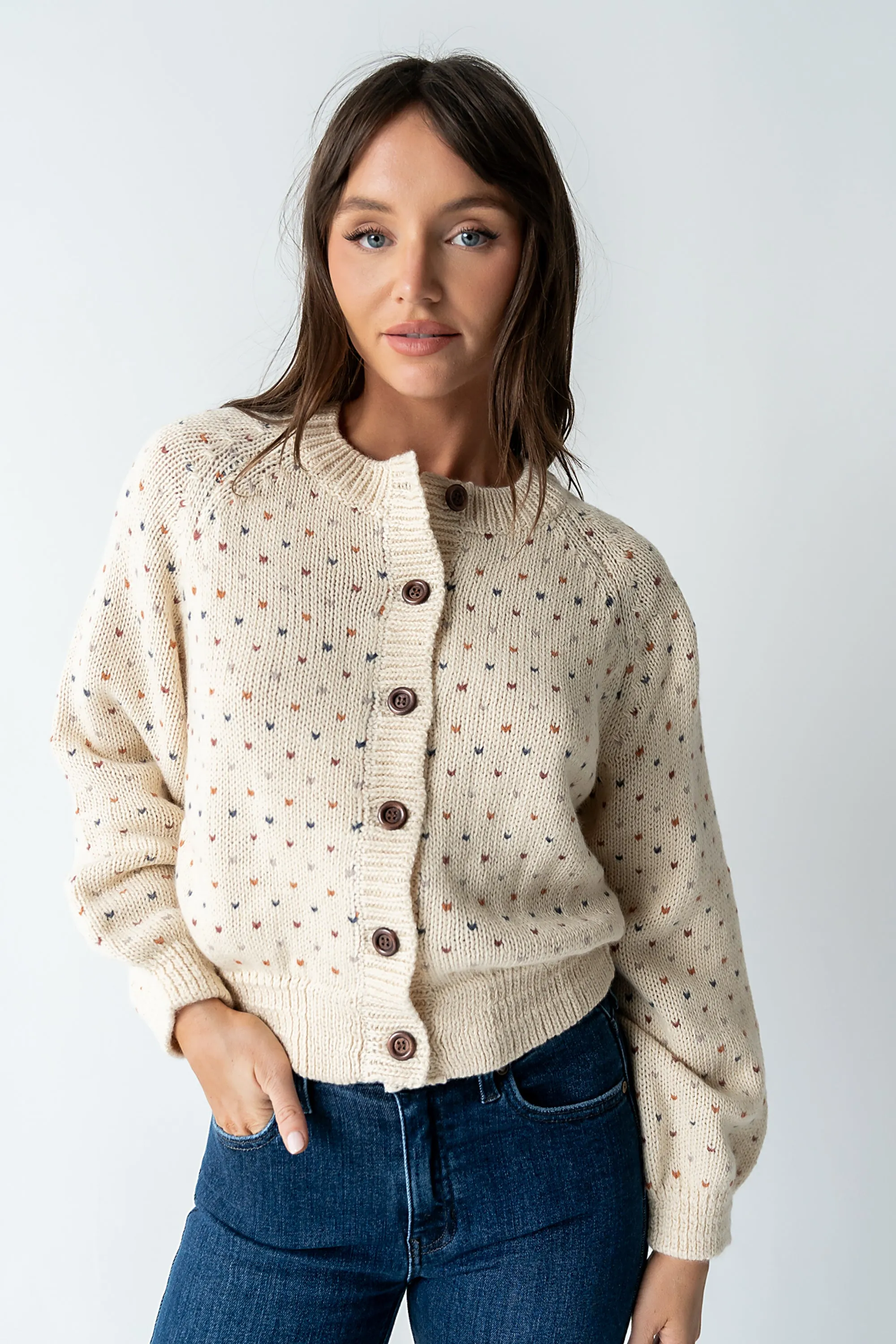 Sophie Knit Cardigan in Beige - FINAL SALE sold by bohme product image thumbnail 4