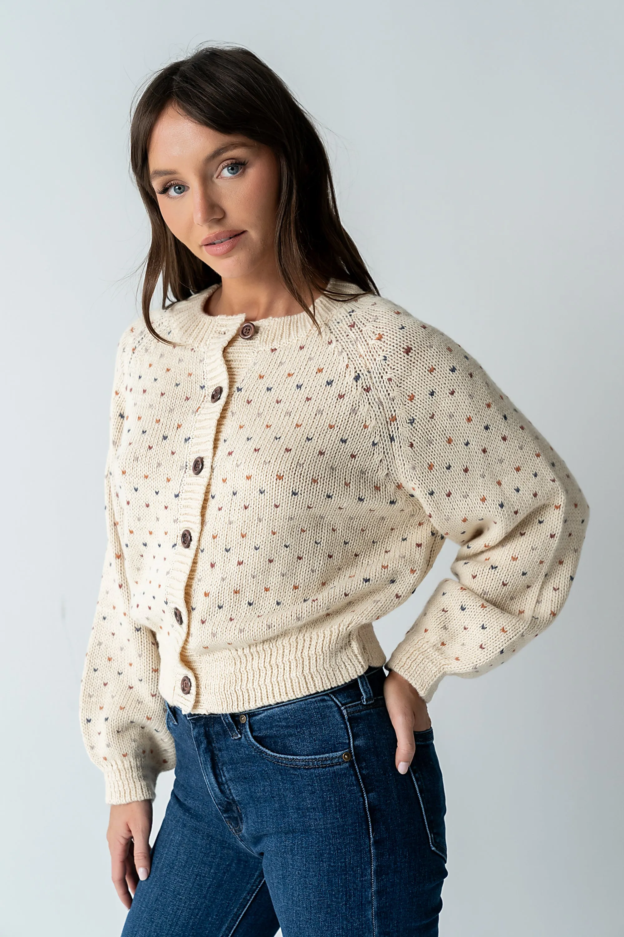 Sophie Knit Cardigan in Beige - FINAL SALE sold by bohme product image thumbnail 5