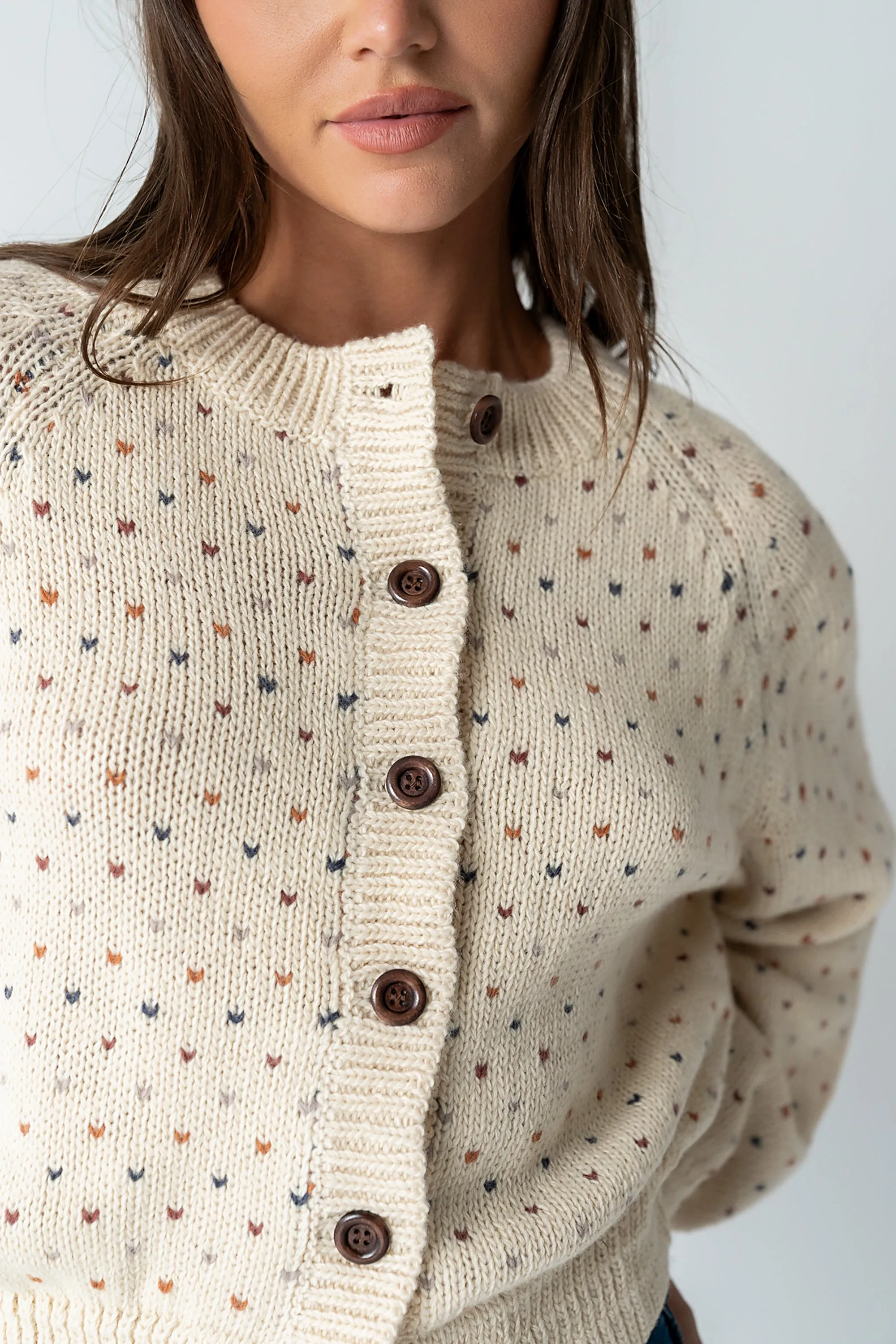 Sophie Knit Cardigan in Beige - FINAL SALE sold by bohme product image thumbnail 3