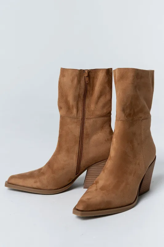 Venice Boots in Camel sold by bohme