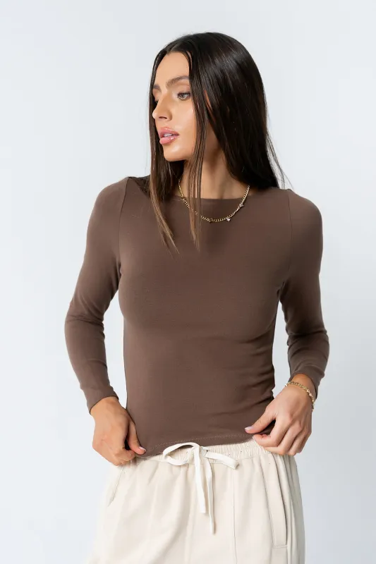 Theresa Top in Brown made by bohme