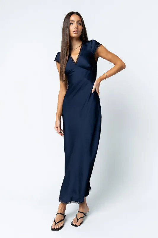 Wrenna Satin Maxi Dress sold by bohme