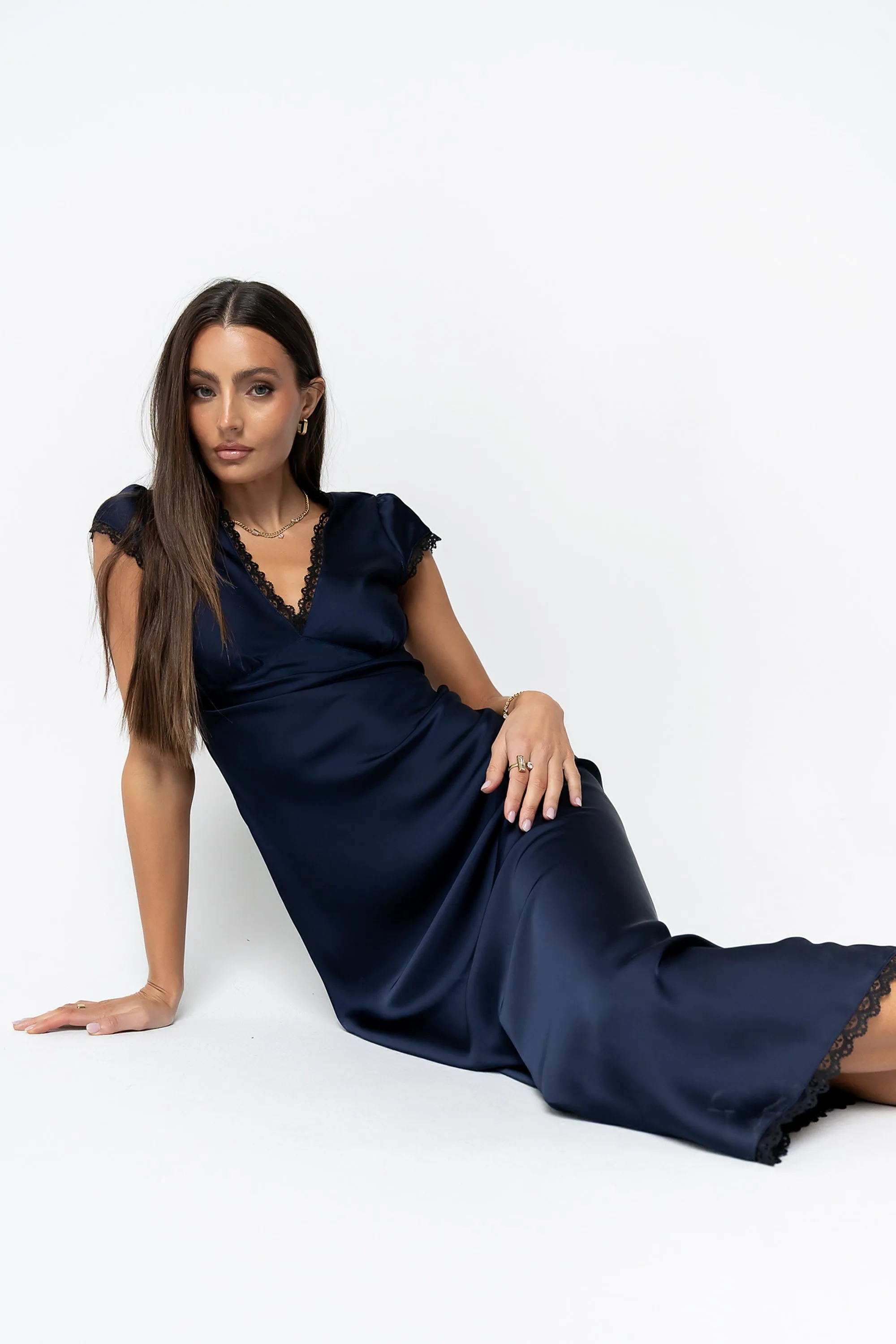 Wrenna Satin Maxi Dress sold by bohme product image thumbnail 2