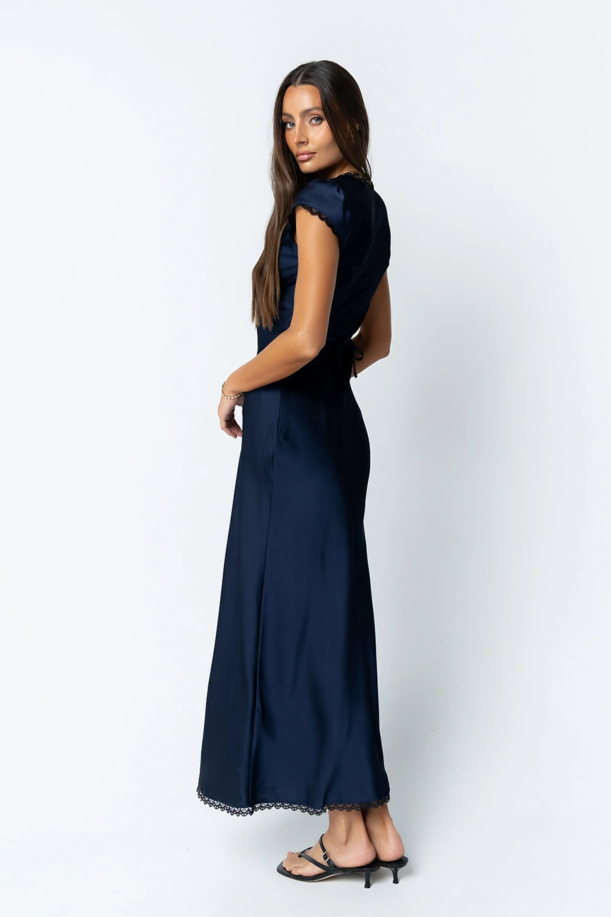 Wrenna Satin Maxi Dress sold by bohme product image thumbnail 4