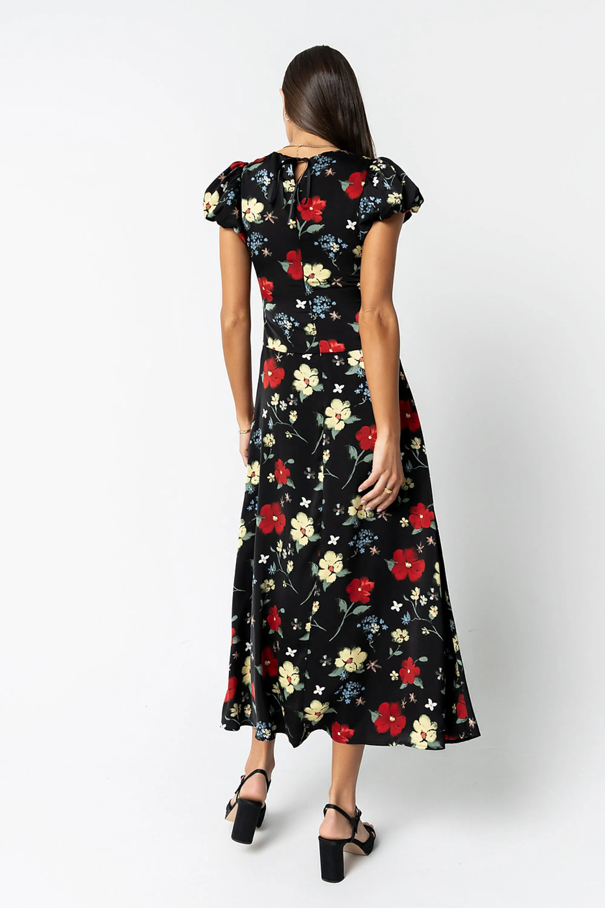 Jenna Floral Maxi Dress in Black sold by bohme product image thumbnail 5