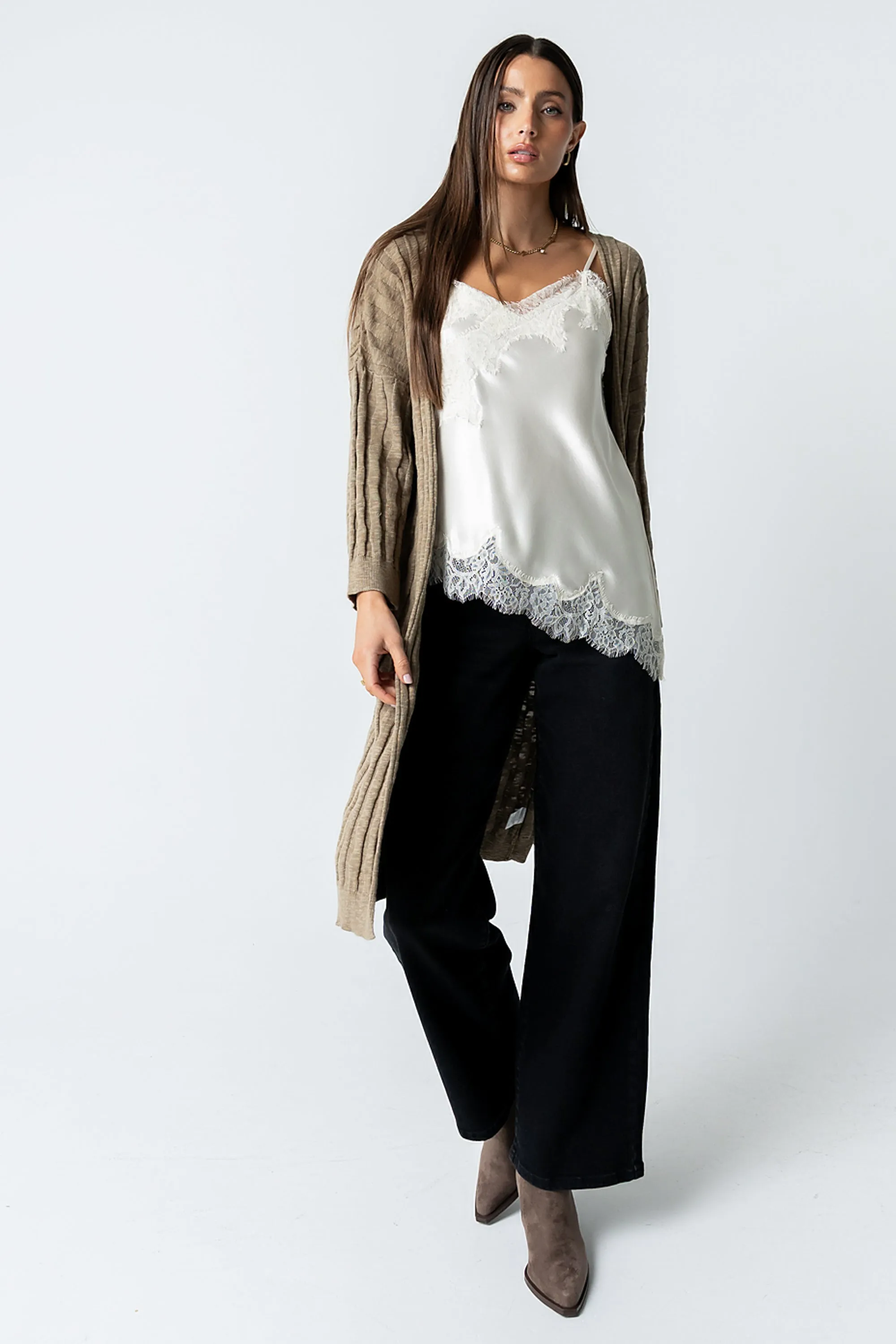 Marlie Asymmetrical Top in Cream sold by bohme product image thumbnail 2