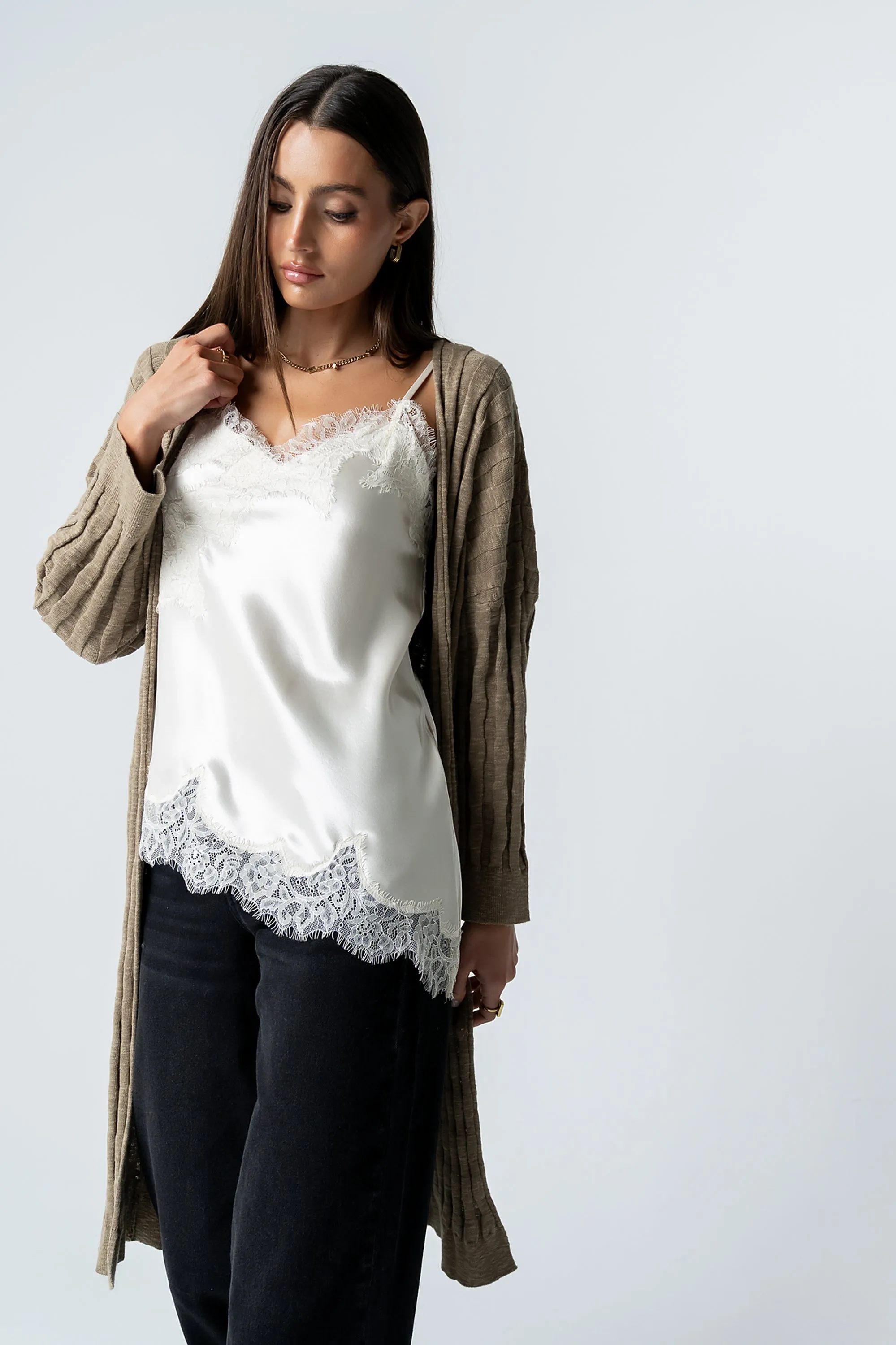 Marlie Asymmetrical Top in Cream sold by bohme product image thumbnail 4