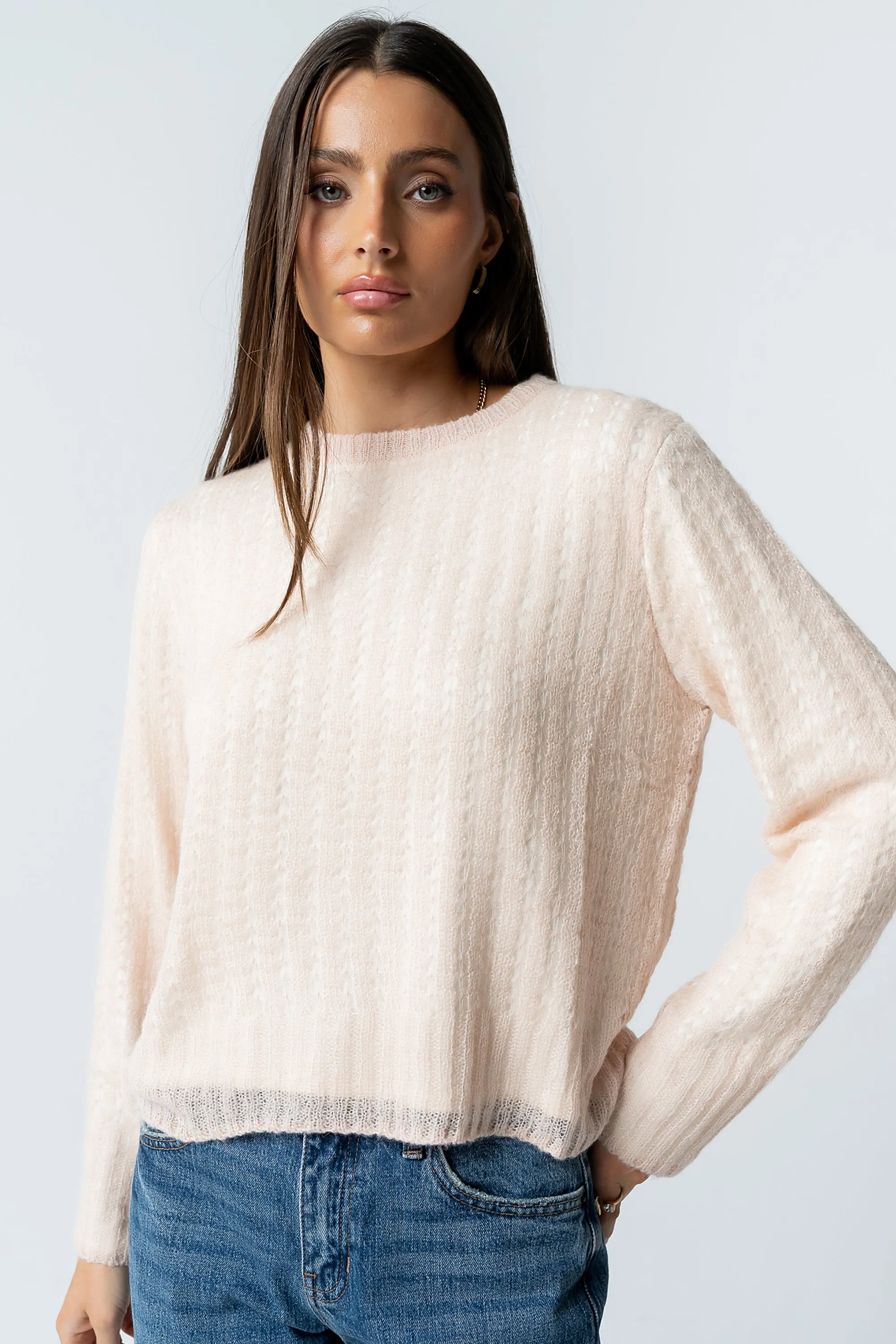 Leo Layered Sweater in Pink - FINAL SALE sold by bohme