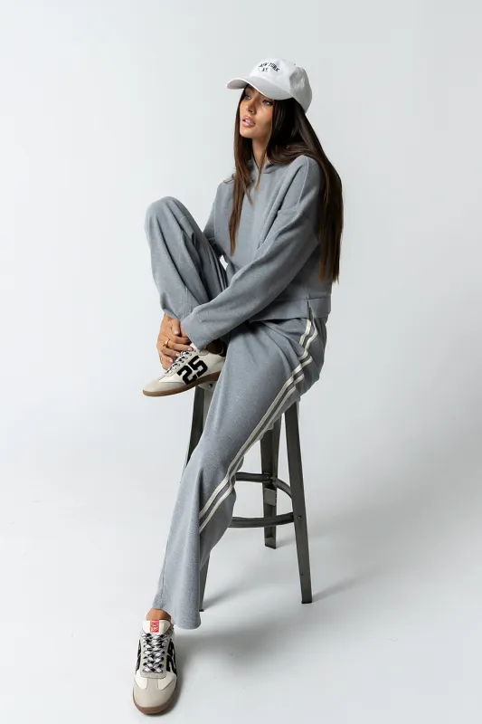 Kourtney Waffle Knit Pants in Grey - FINAL SALE made by bohme
