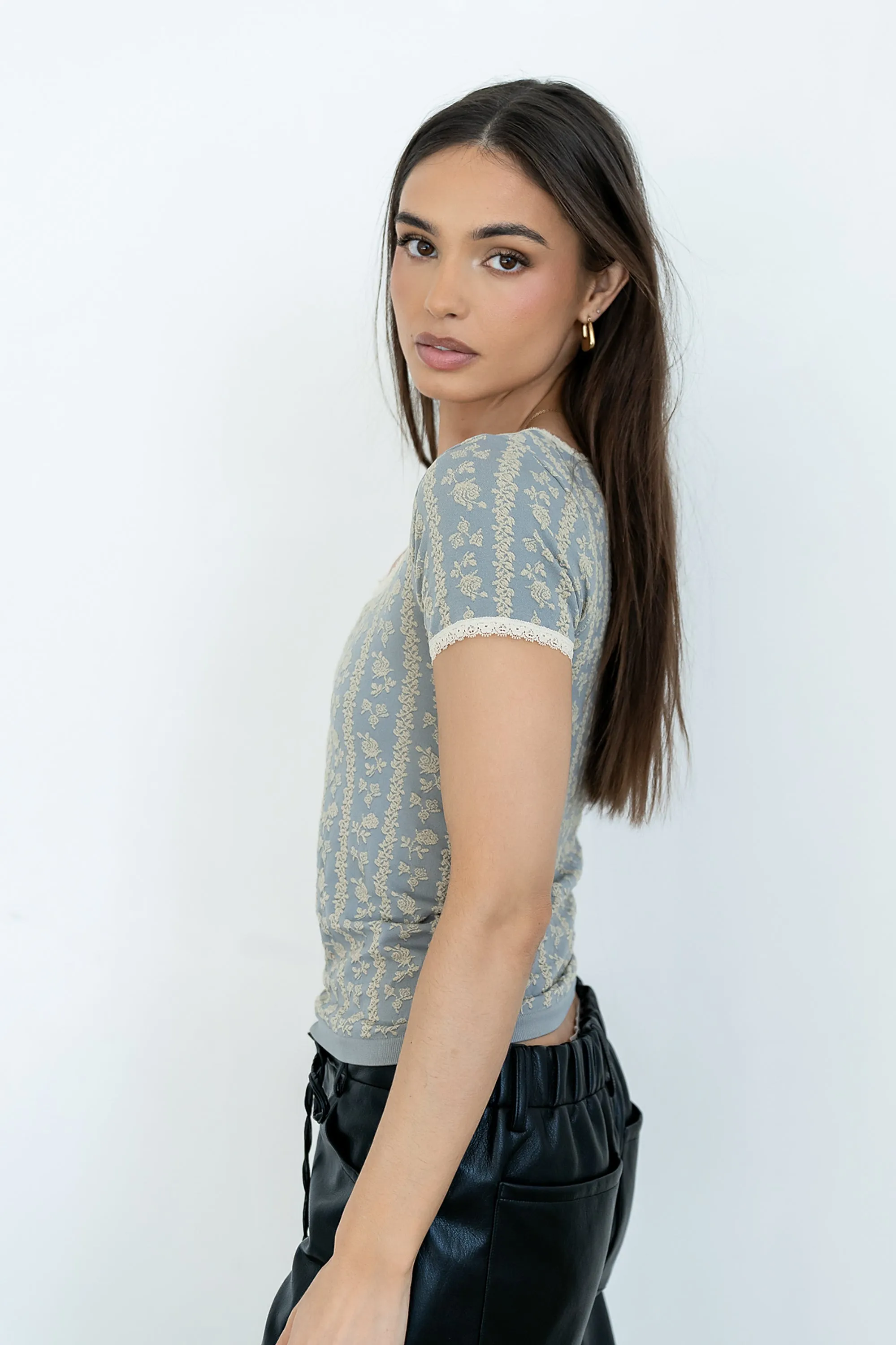 Kenzie Floral Top sold by bohme product image thumbnail 3