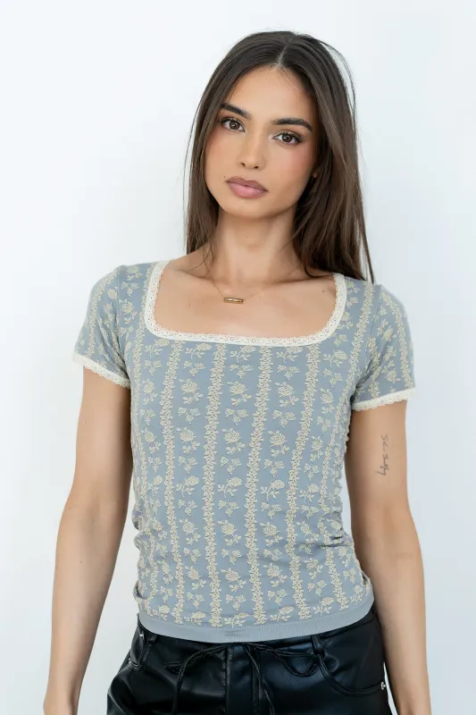 Kenzie Floral Top made by bohme