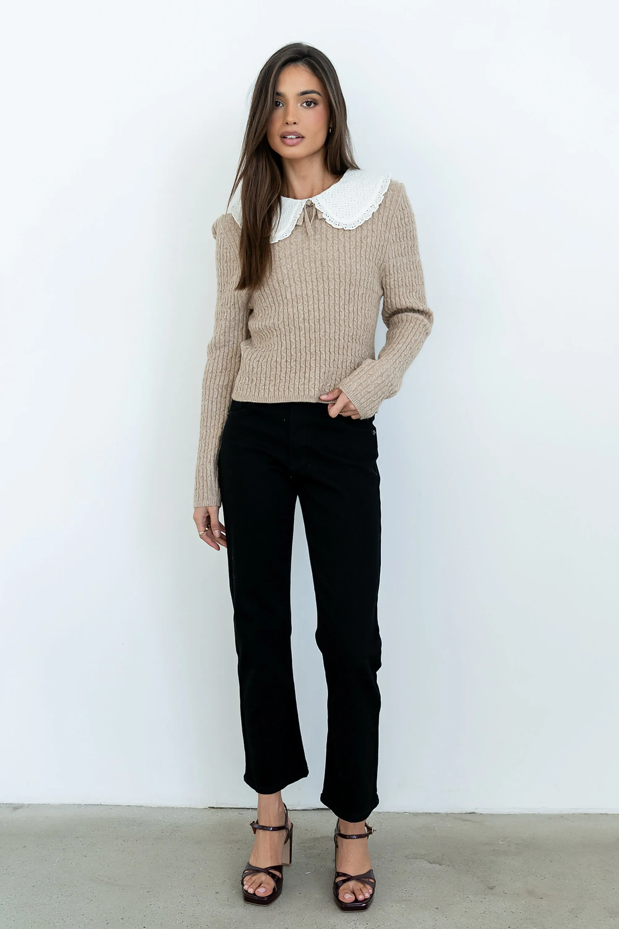 Reya Straight Leg Jeans in Washed Black sold by bohme product image thumbnail 5
