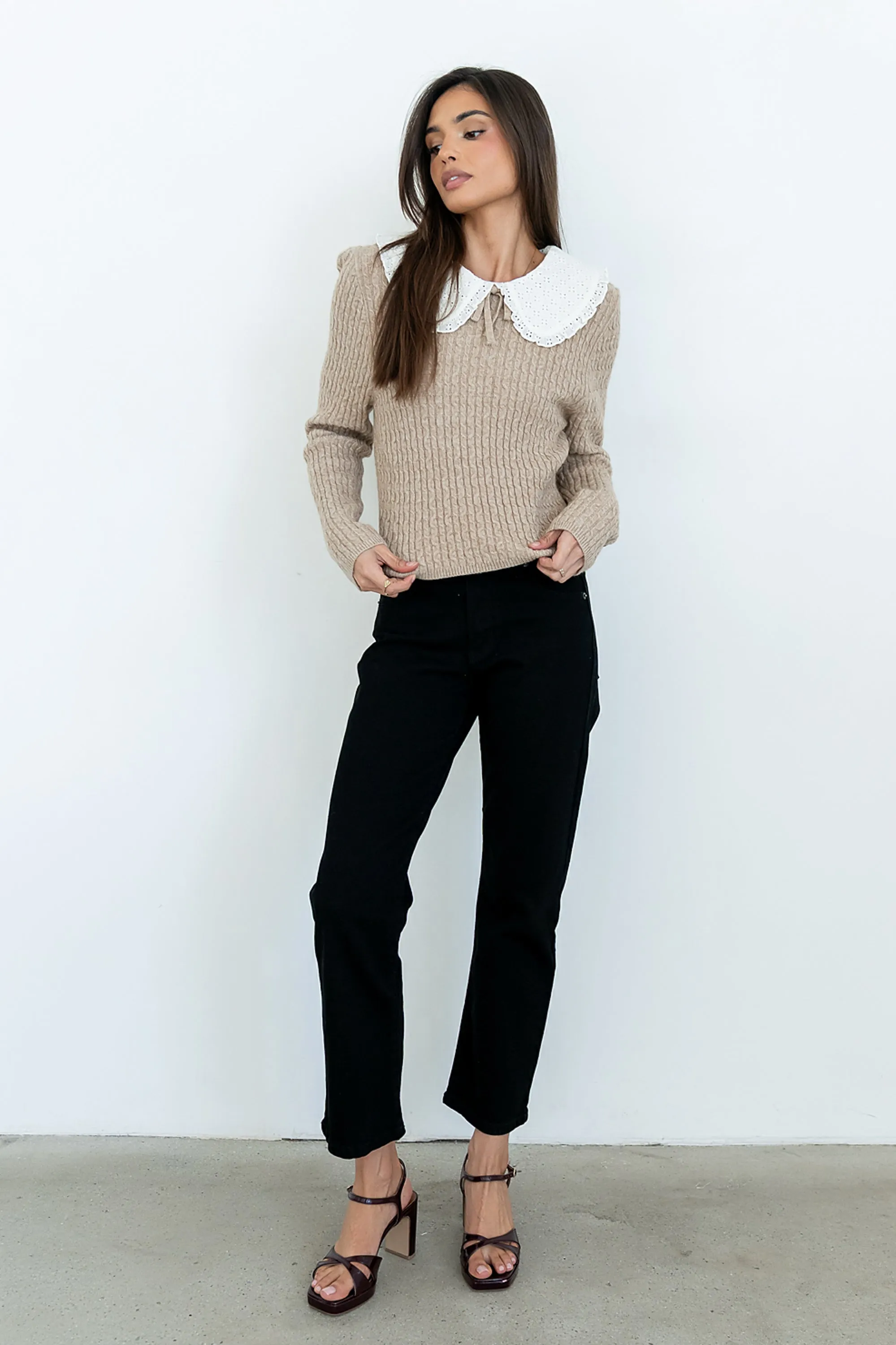 Reya Straight Leg Jeans in Washed Black sold by bohme product image thumbnail 2