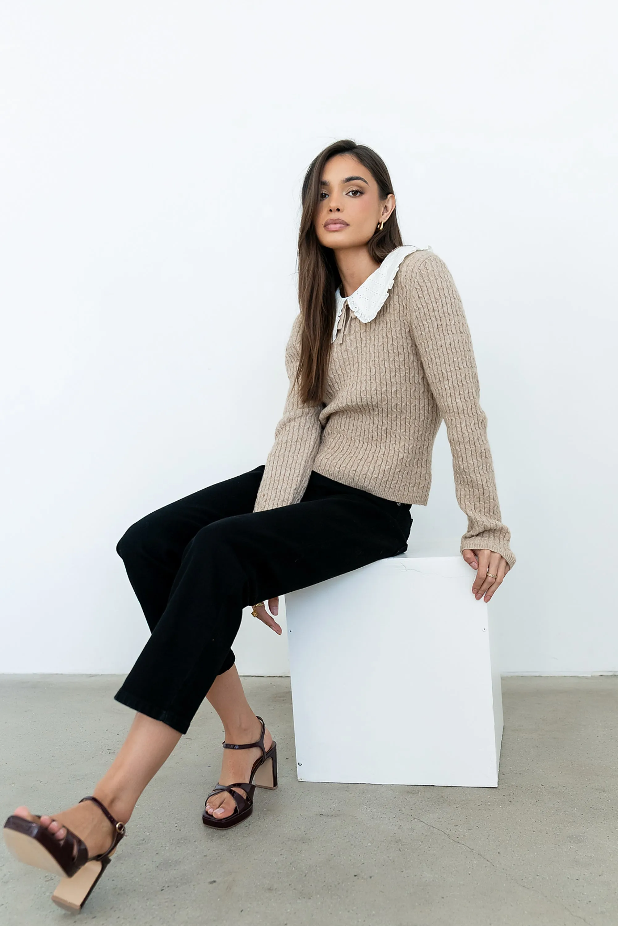 Reya Straight Leg Jeans in Washed Black sold by bohme product image thumbnail 4