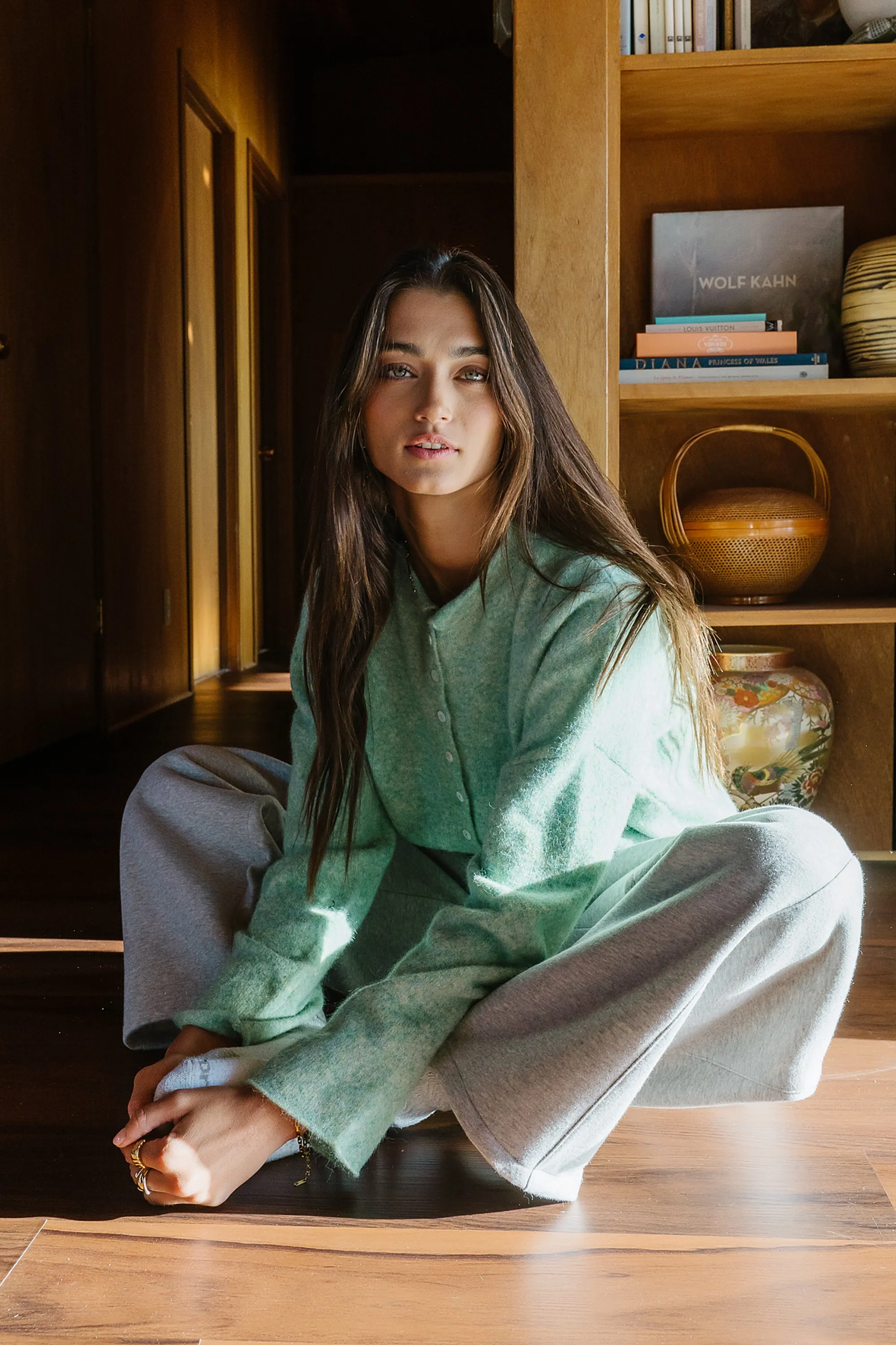 Maci Cardigan in Seafoam sold by bohme product image thumbnail 3