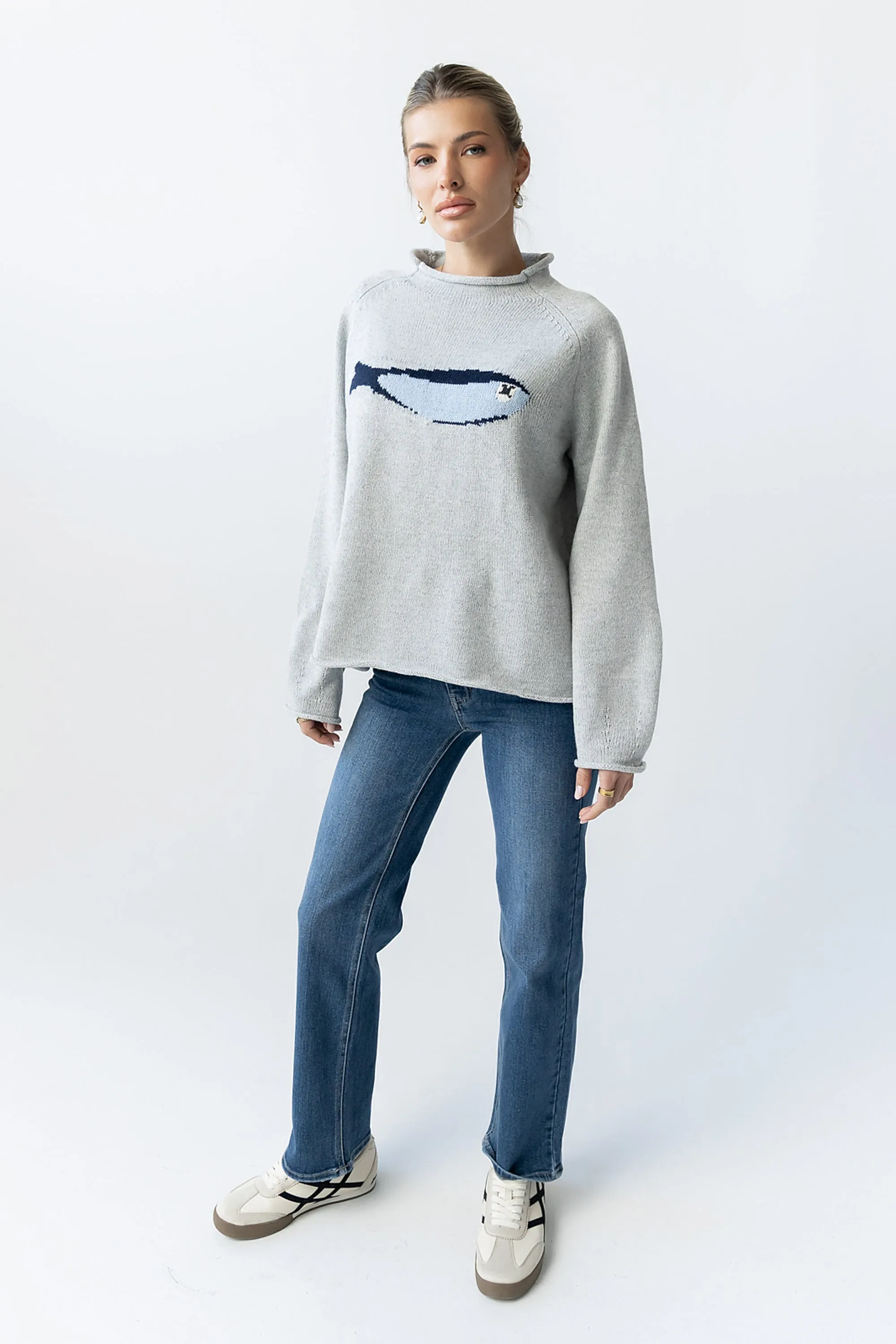 Brady Knit Sweater in Grey sold by bohme product image thumbnail 2