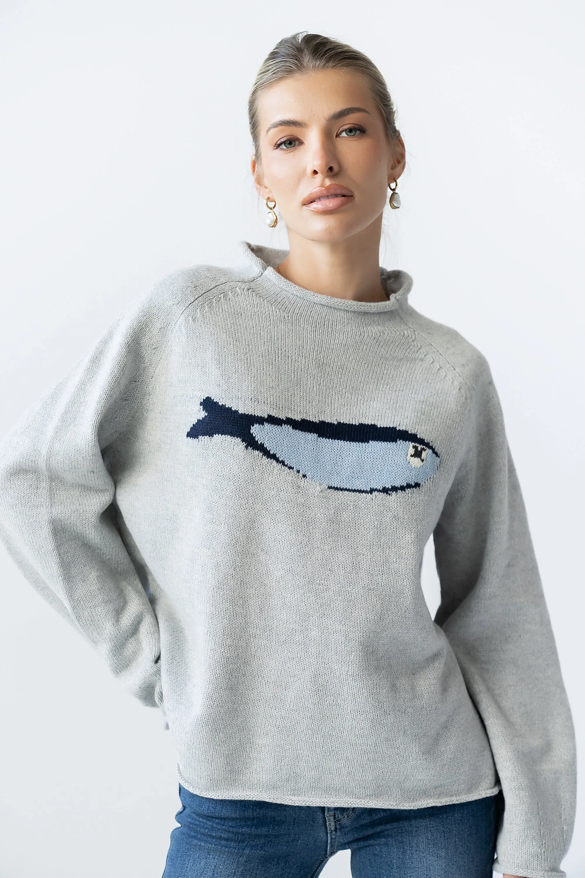 Brady Knit Sweater in Grey sold by bohme product image thumbnail 4