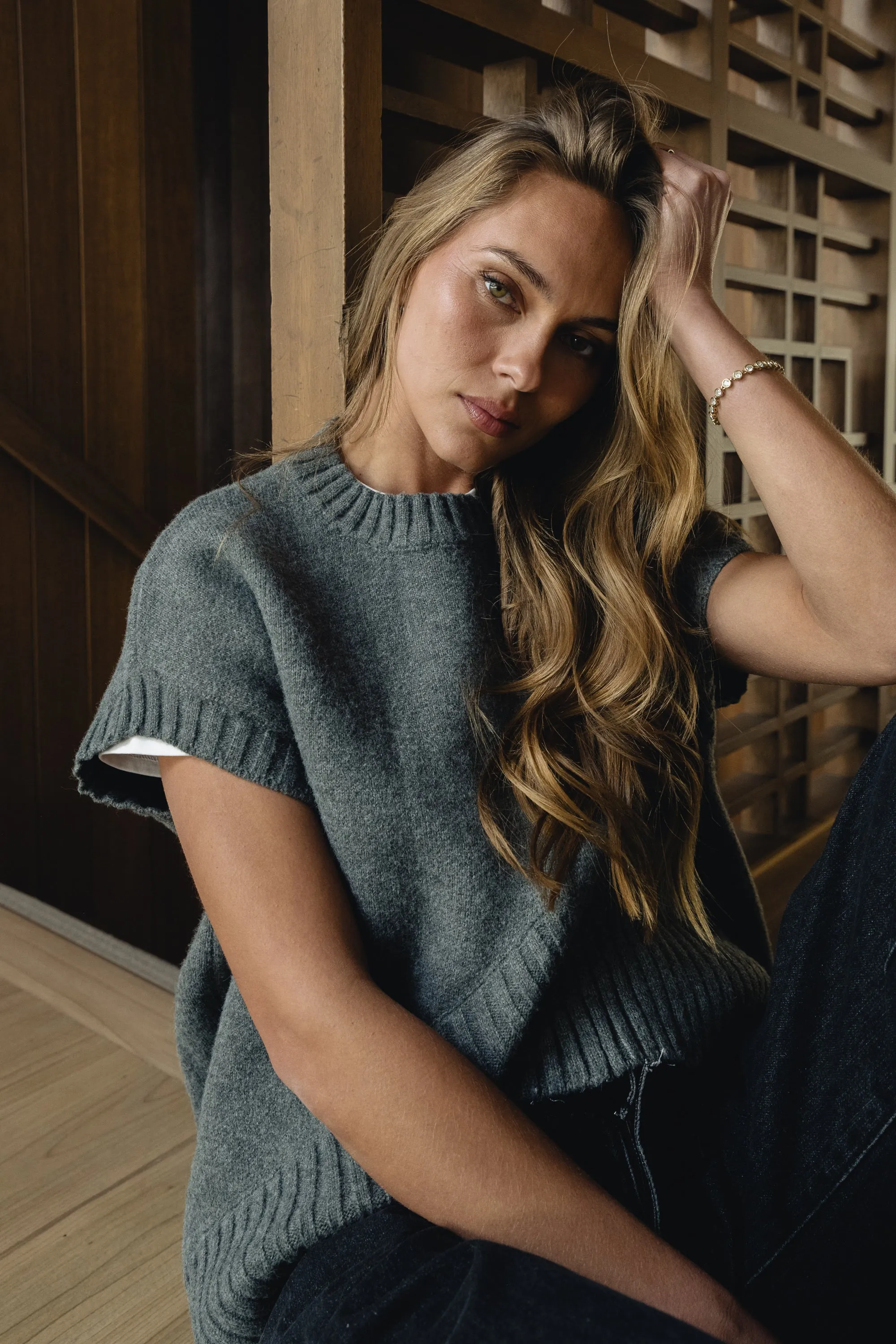 Paloma Knit Sweater in Grey sold by bohme product image thumbnail 4