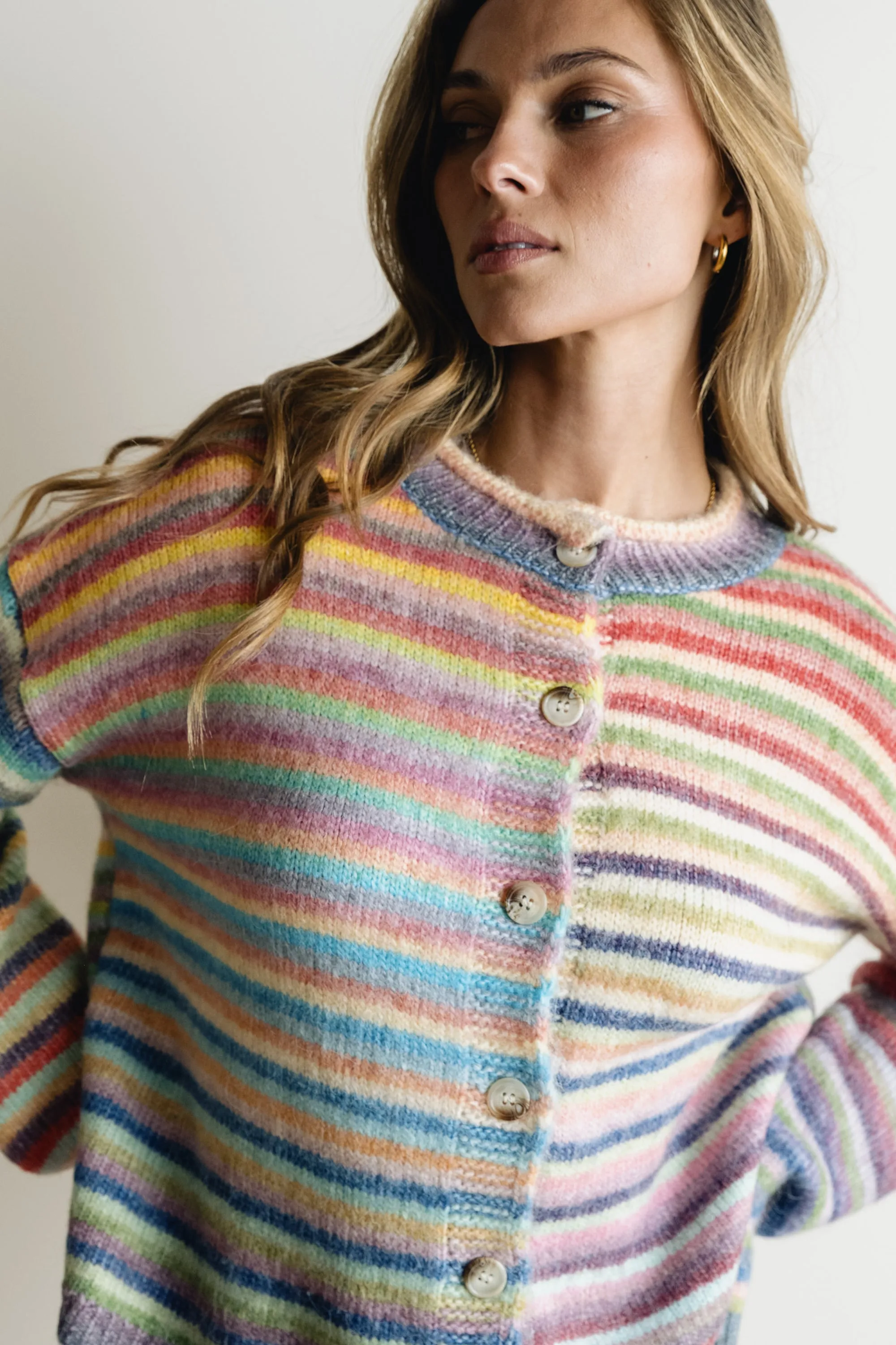 Emmy Knit Cardigan in Multi sold by bohme product image thumbnail 4