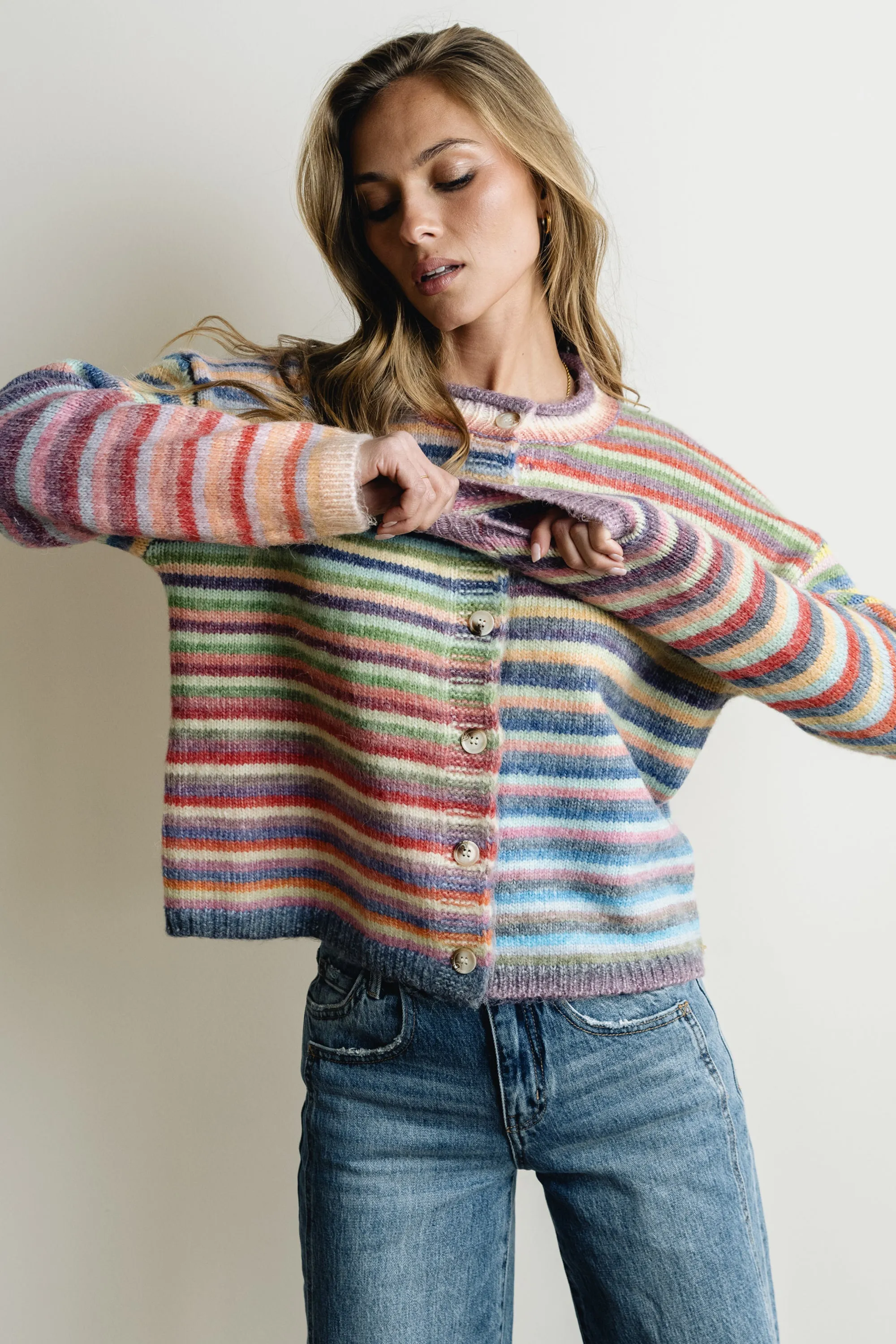 Emmy Knit Cardigan in Multi sold by bohme product image thumbnail 2