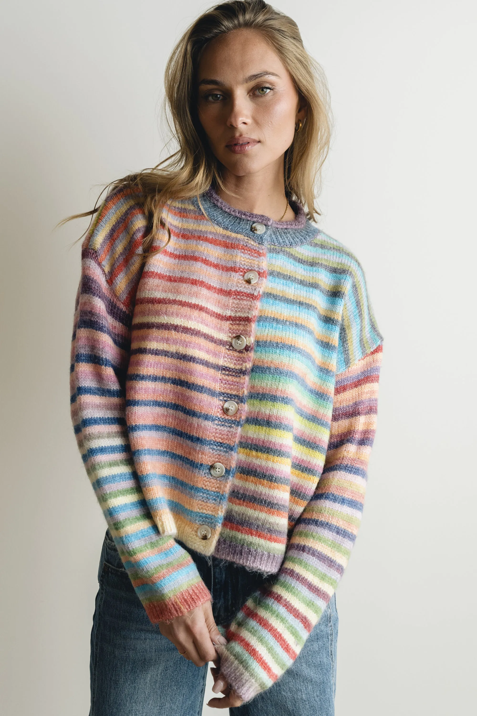 Emmy Knit Cardigan in Multi sold by bohme product image thumbnail 3