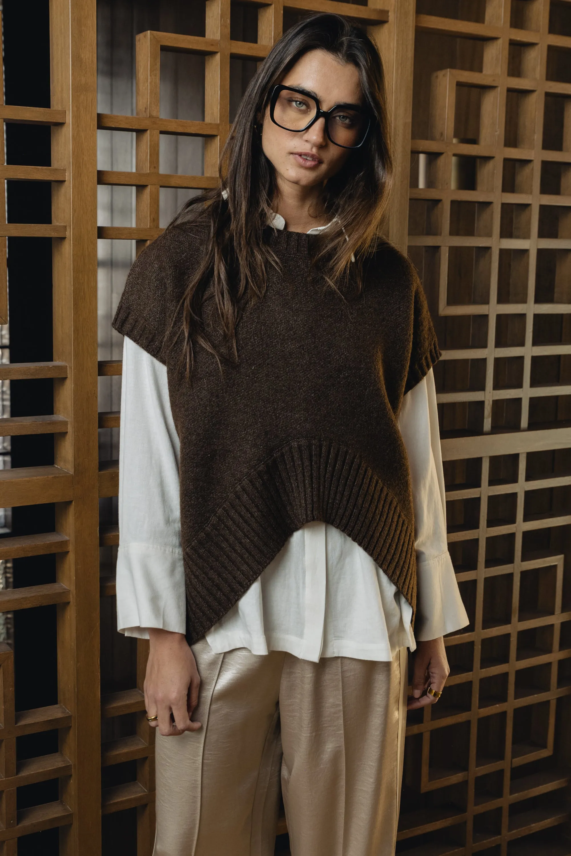 Paloma Knit Sweater in Brown sold by bohme product image thumbnail 2