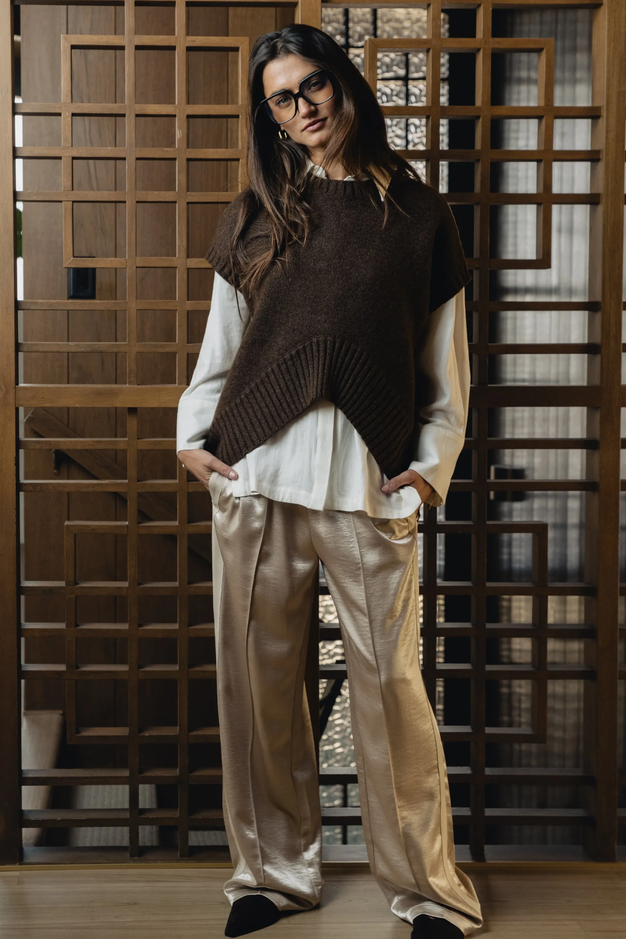 Paloma Knit Sweater in Brown sold by bohme product image thumbnail 4