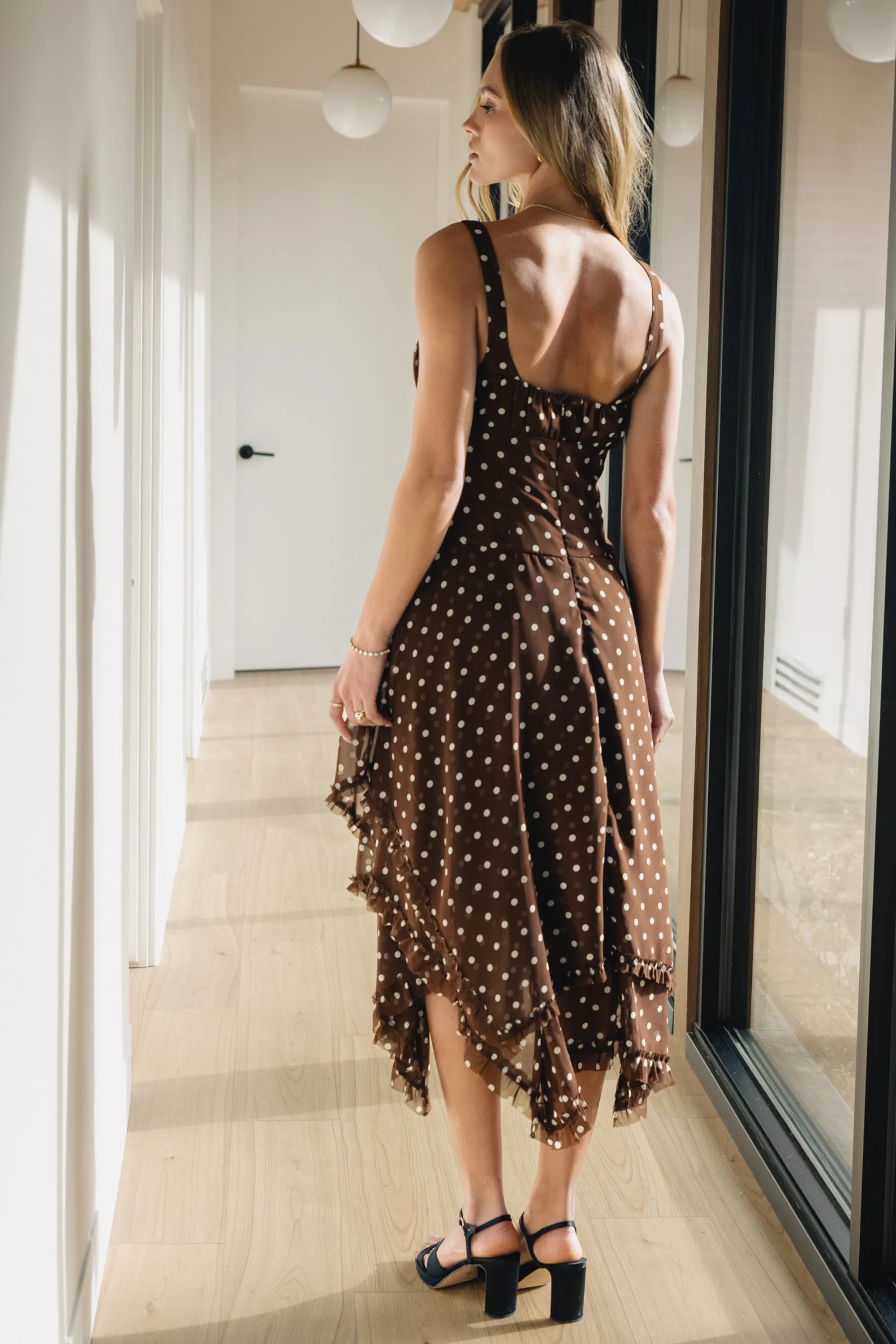 Katalina Polka Dot Maxi Dress sold by bohme product image thumbnail 4