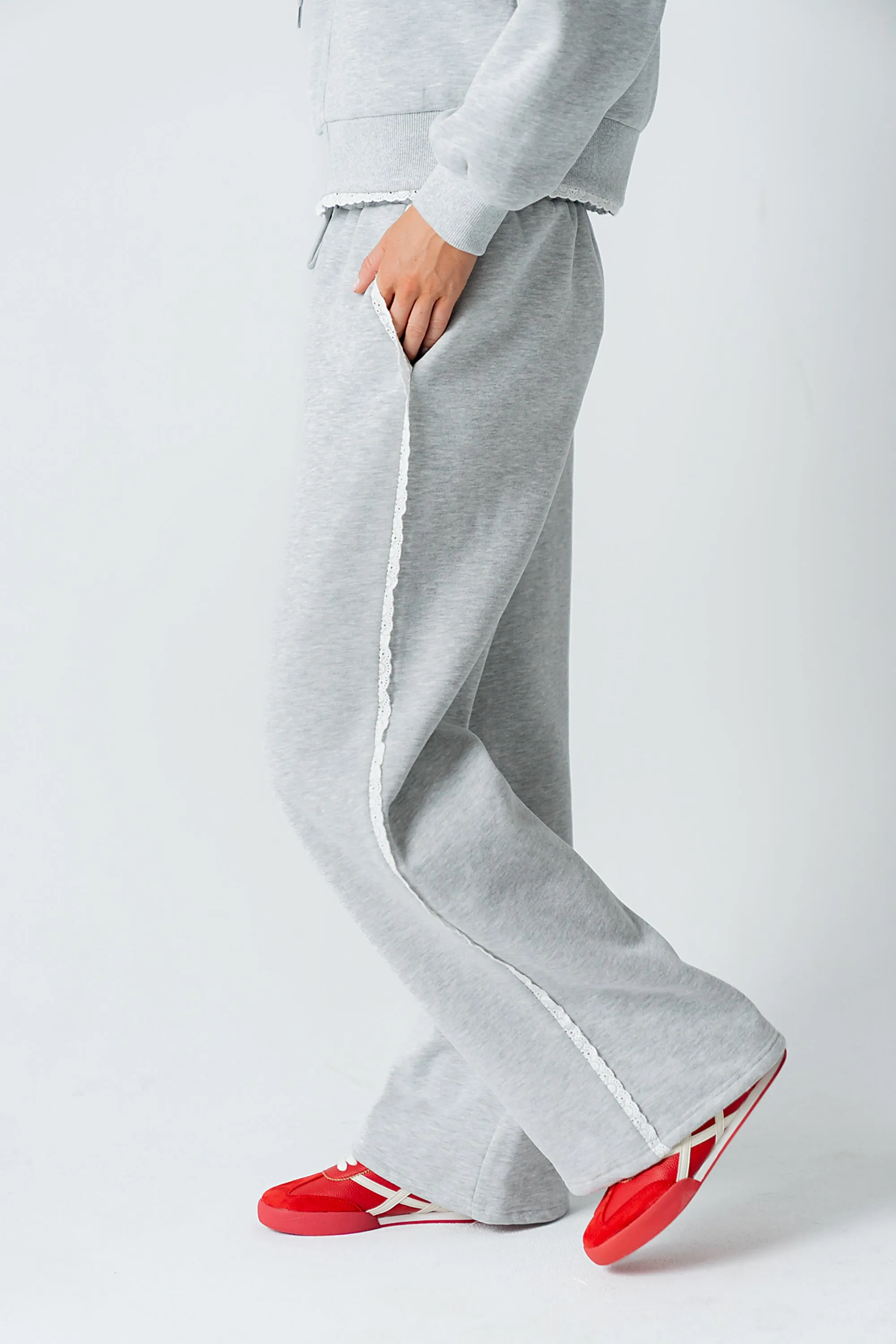 Sydney Lace Trim Sweatpants sold by bohme product image thumbnail 5