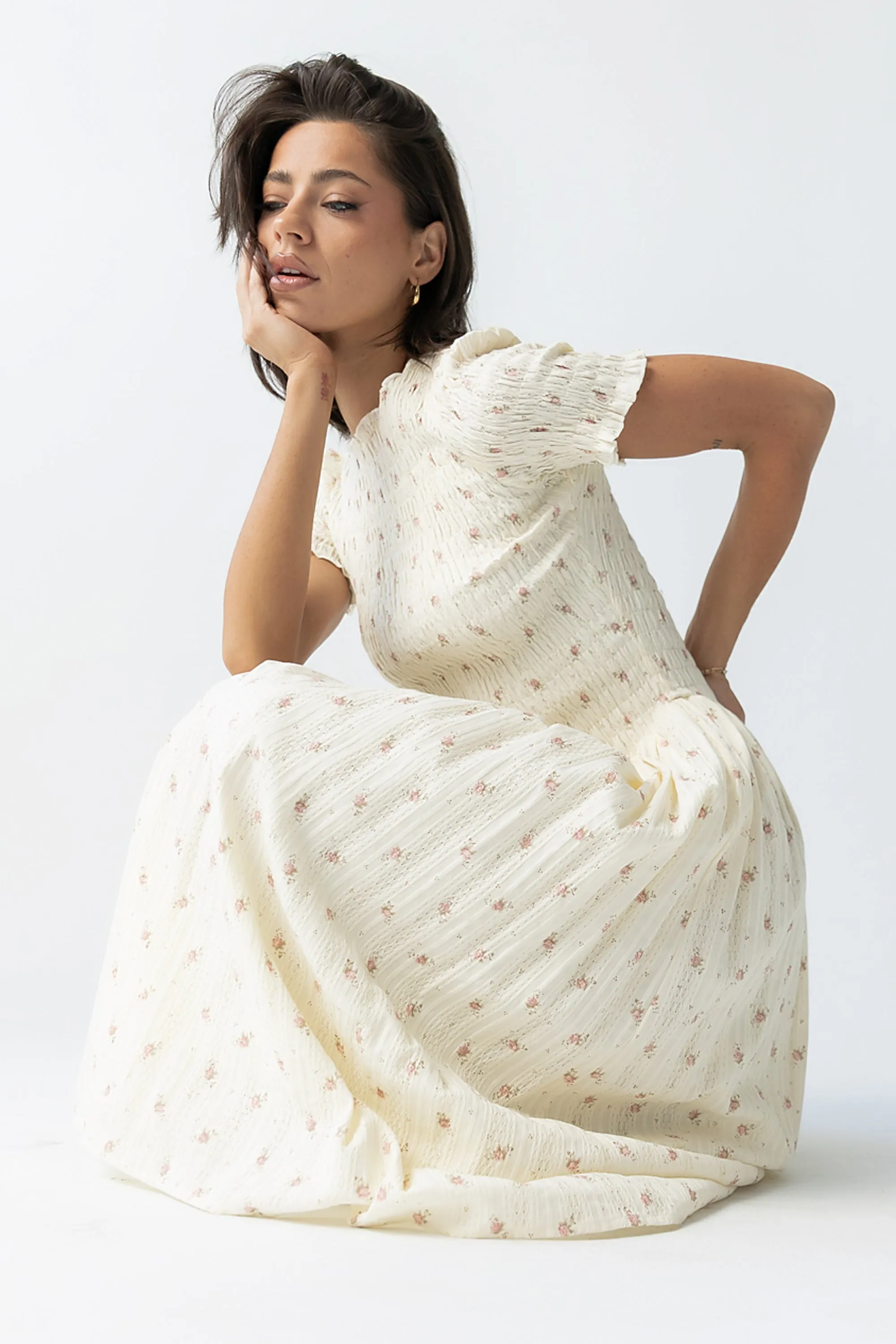 Jenny Smocked Midi Dress sold by bohme product image thumbnail 2