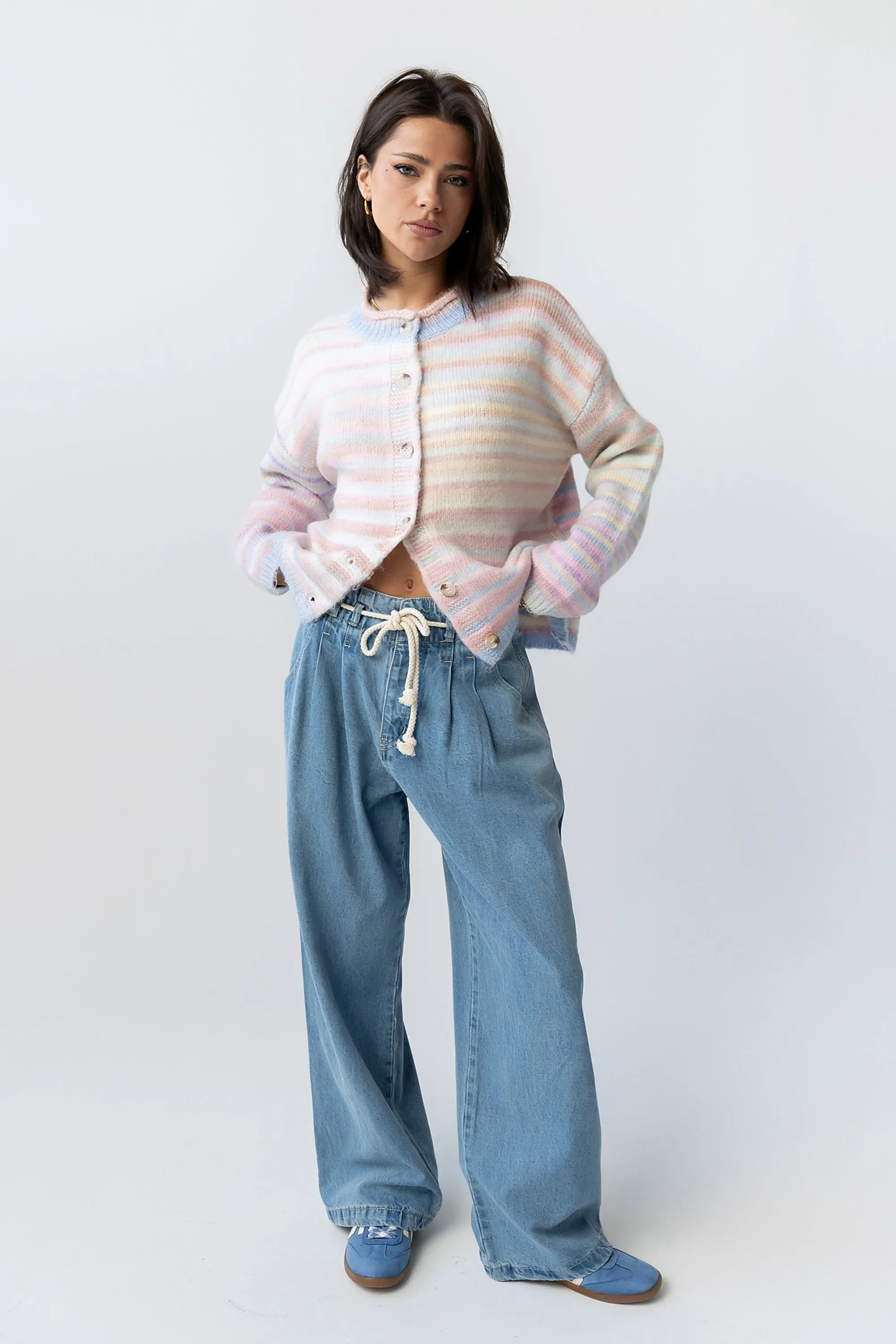 Emmy Knit Cardigan in Pink sold by bohme product image thumbnail 5