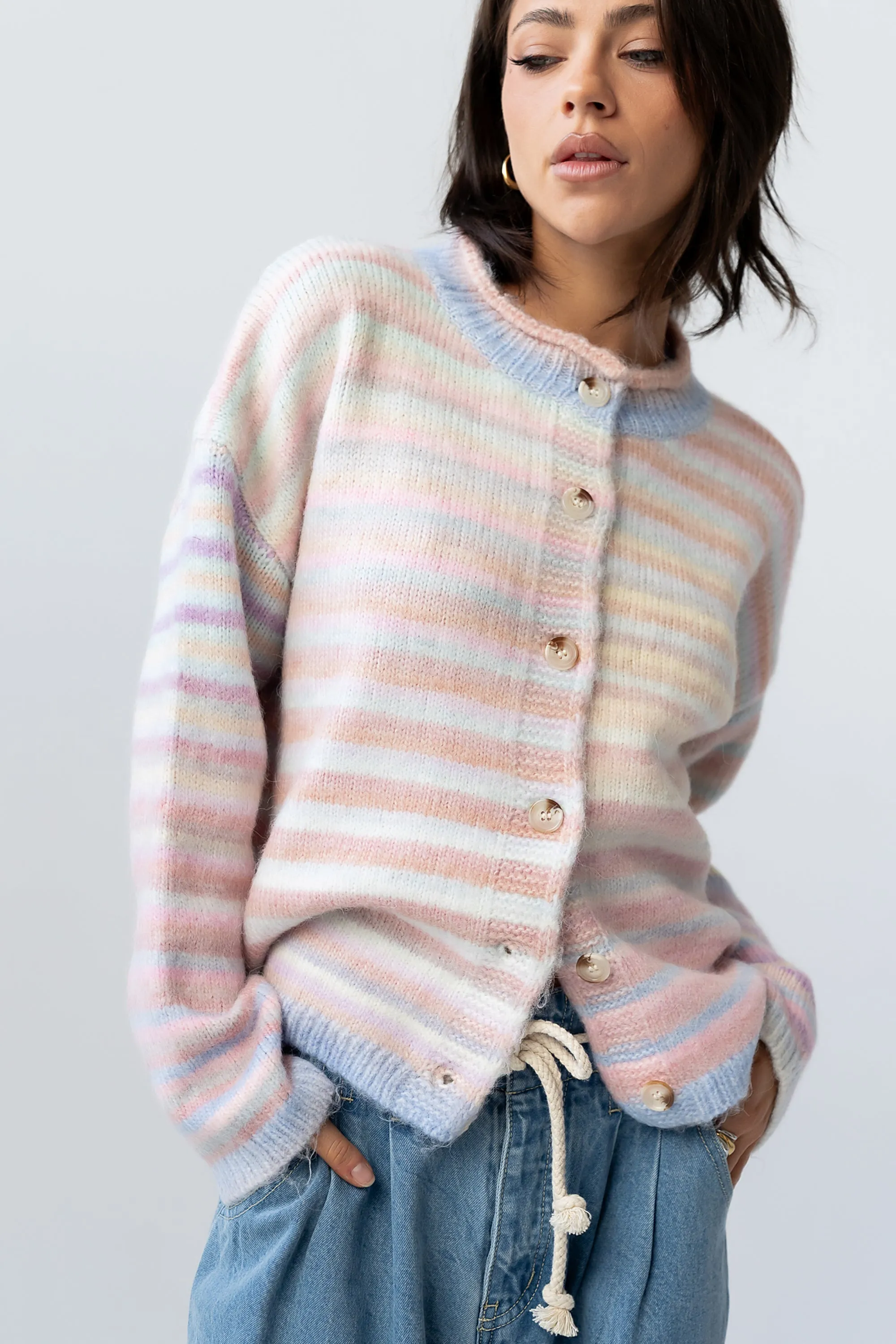 Emmy Knit Cardigan in Pink sold by bohme product image thumbnail 2