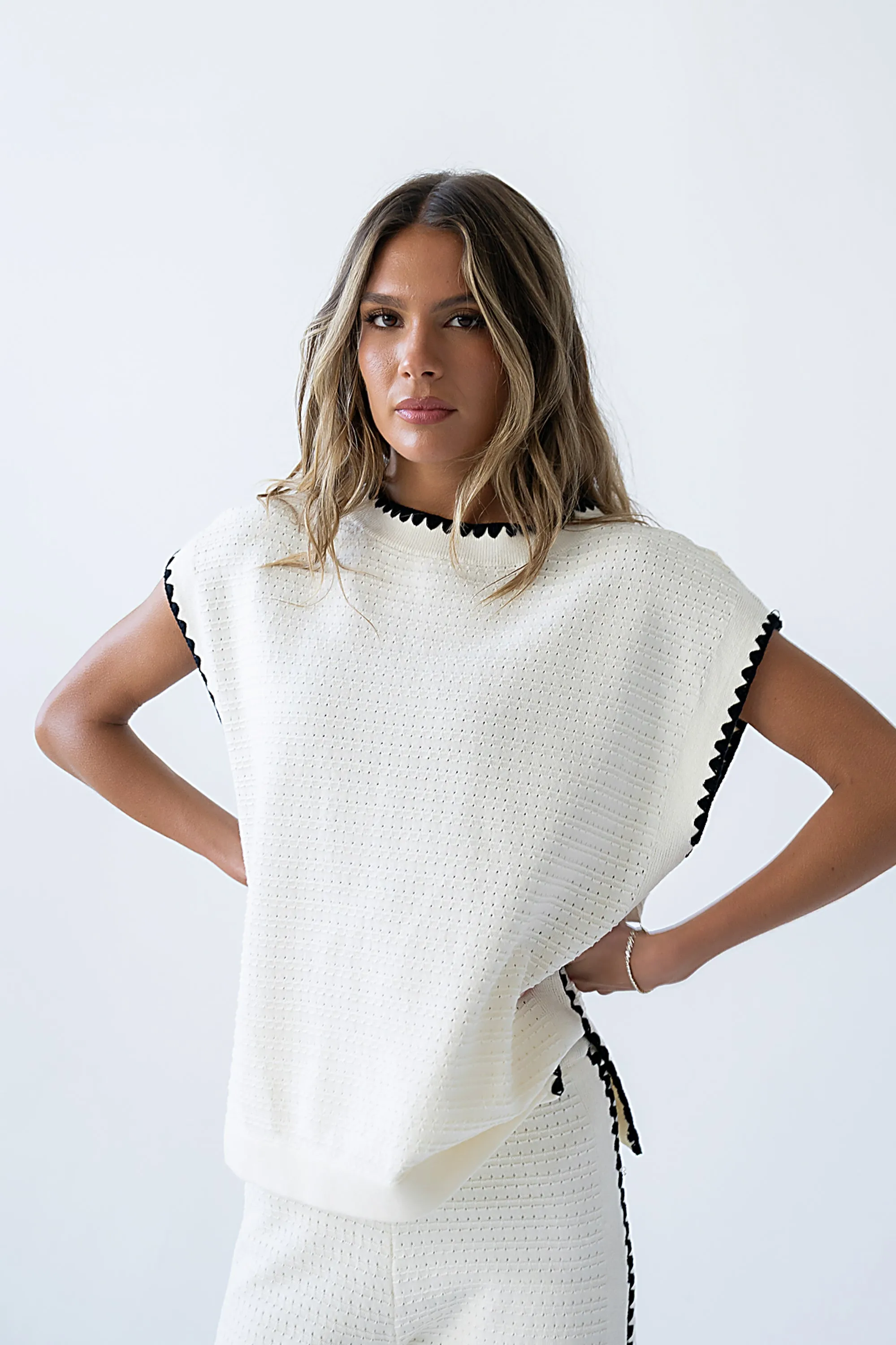 Jozie Contrast Sweater - FINAL SALE sold by bohme product image thumbnail 4