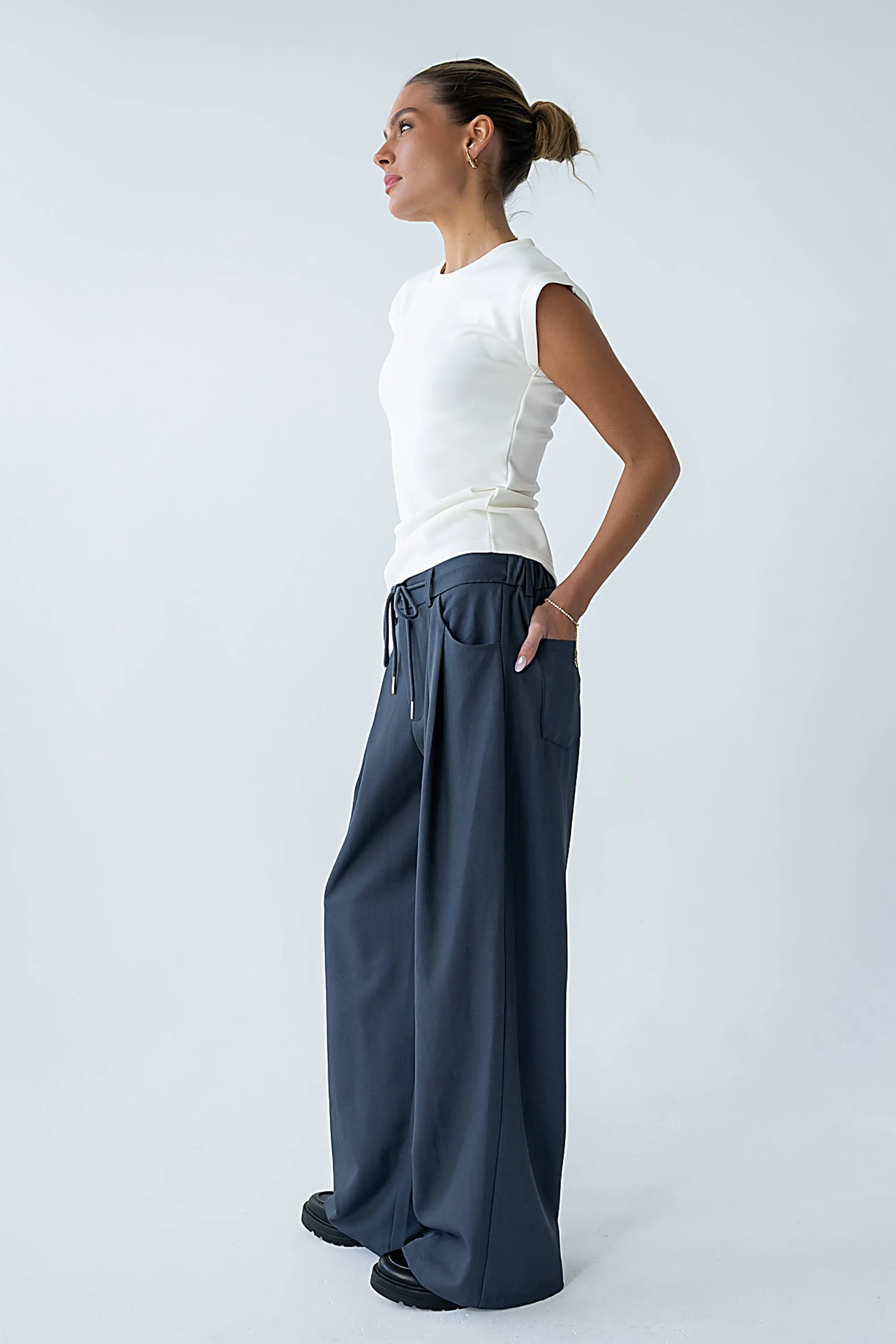 Johny Asymmetrical Top in White sold by bohme product image thumbnail 4