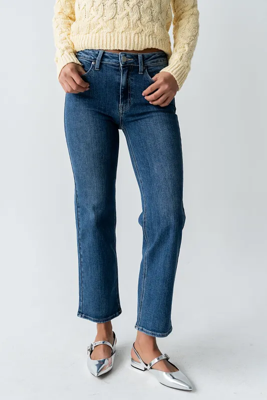 Amanda Straight Leg Jeans in Medium Wash made by bohme