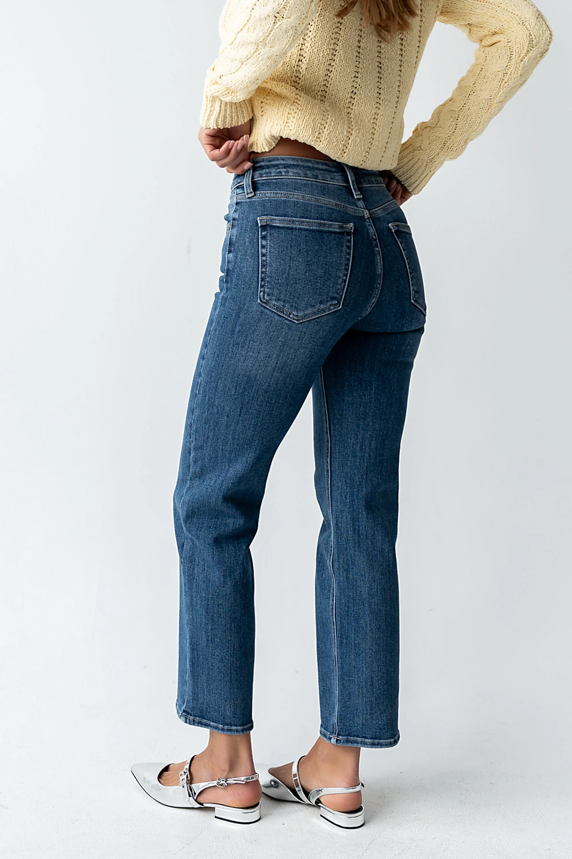Amanda Straight Leg Jeans in Medium Wash sold by bohme product image thumbnail 5
