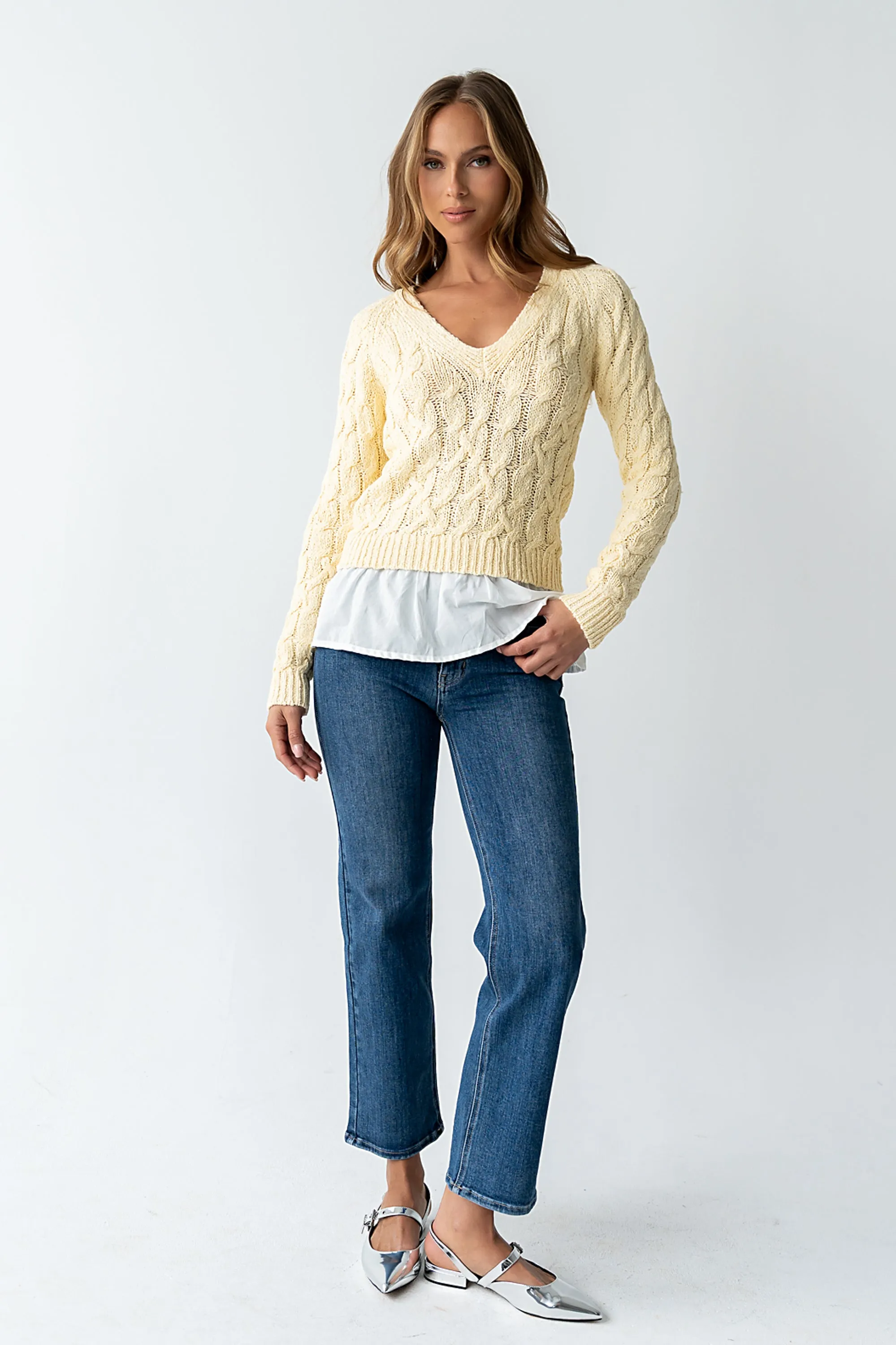 Amanda Straight Leg Jeans in Medium Wash sold by bohme product image thumbnail 3