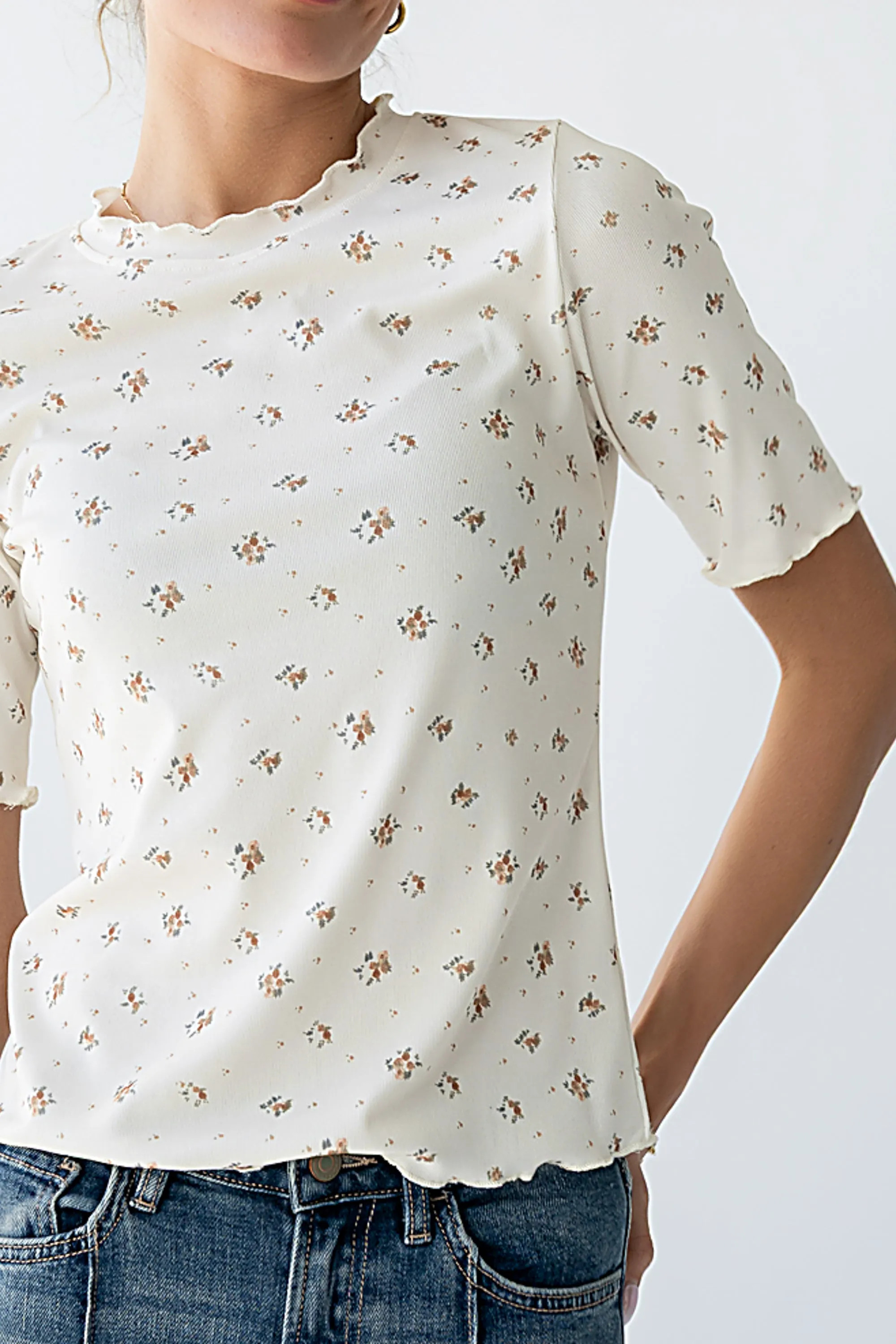 Ross Floral Top sold by bohme