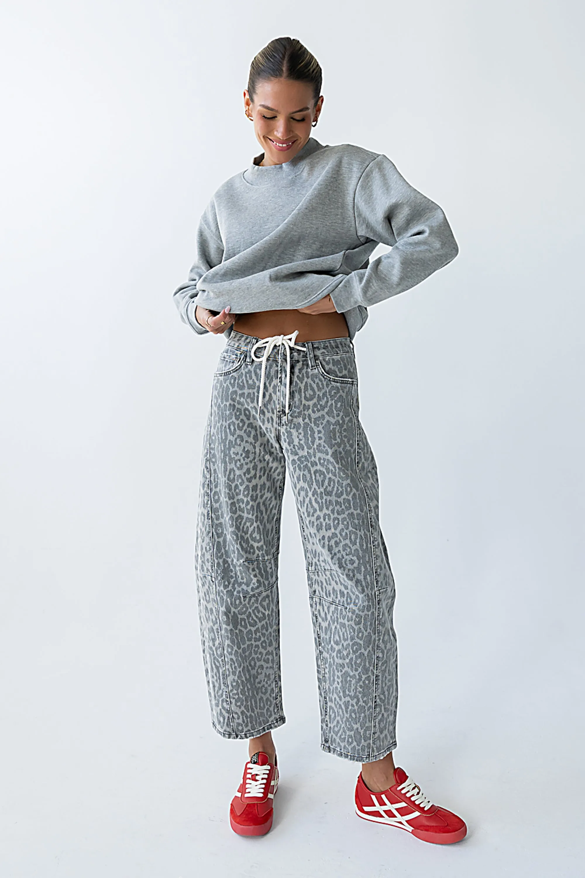 Marie Oversized Sweatshirt in Grey - FINAL SALE sold by bohme product image thumbnail 3