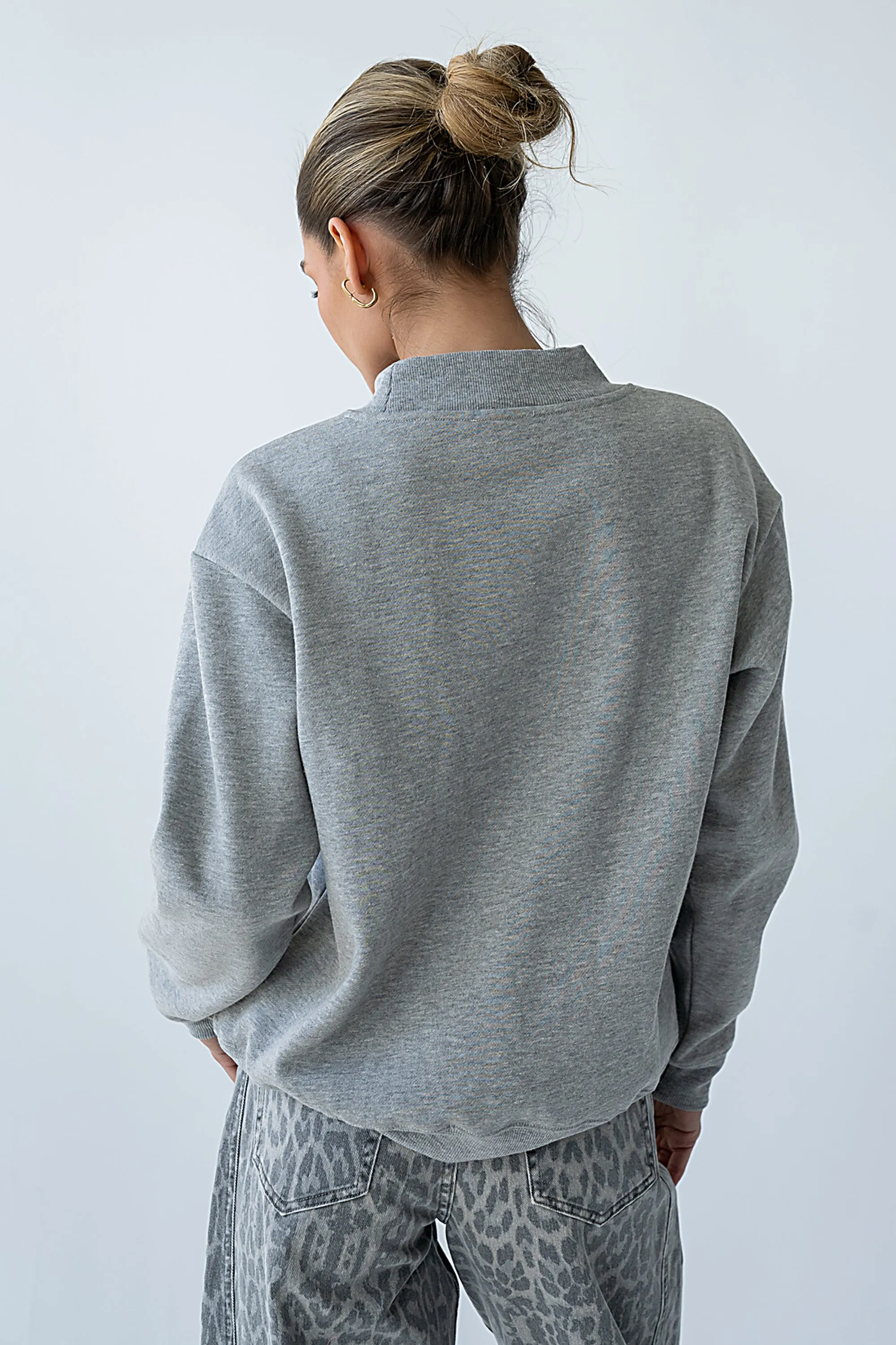 Marie Oversized Sweatshirt in Grey - FINAL SALE sold by bohme product image thumbnail 2
